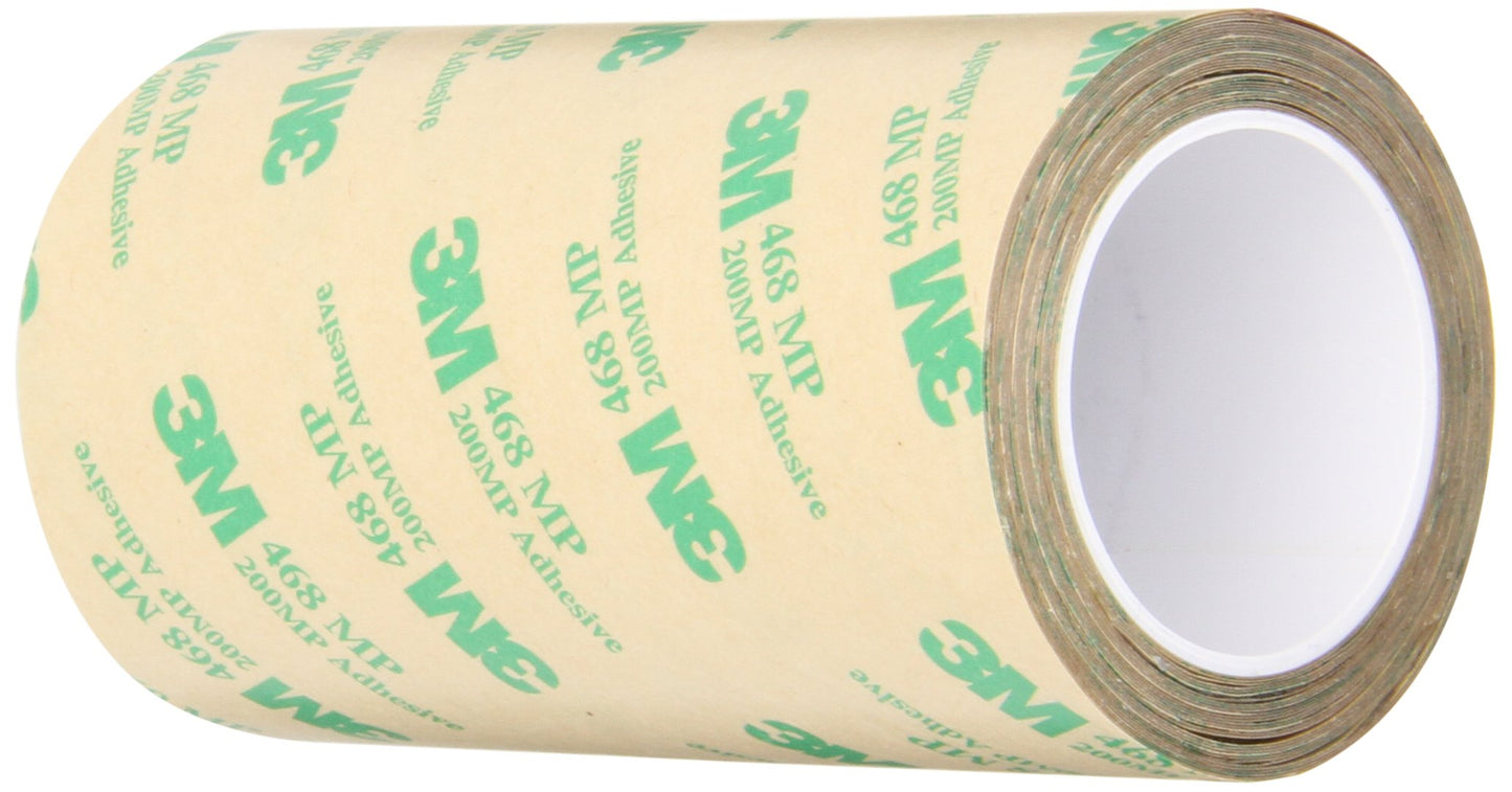 3M 468MP Adhesive Transfer Tape, 4" width x 5yd length (1 roll)
