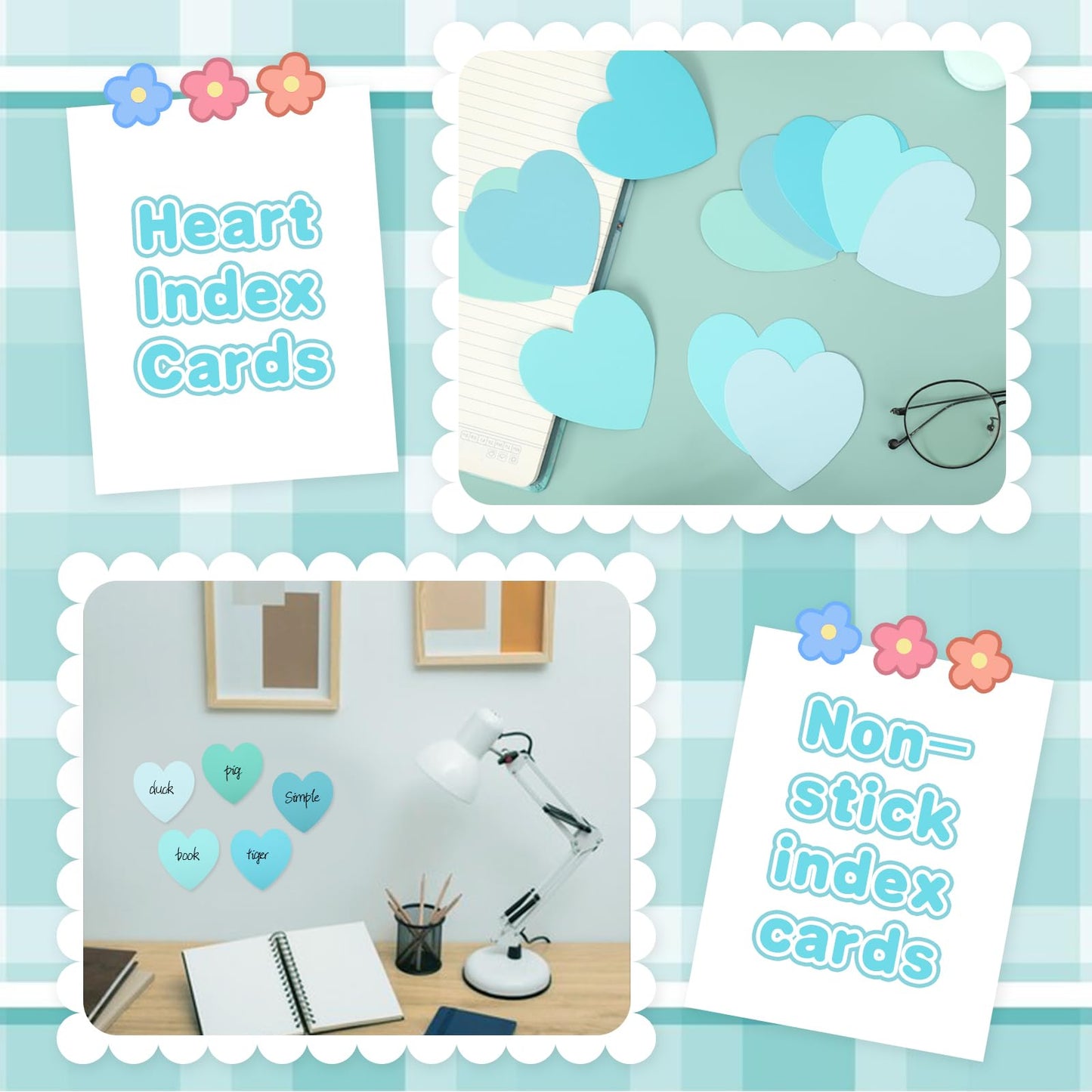 300 Pcs Blue Index Cards Heart Shape Note Cards Flat Blank Index Cards 3x3 Blank Business Cards Colorful Cardstock Greeting Cards Small Paper Cards For School Learning Office Game Stationery, Purple