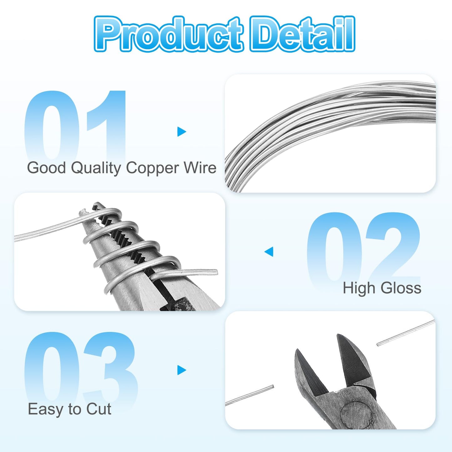 MECCANIXITY 360 Feet Aluminum Craft Wire, 20 Gauge (0.8mm) Sculpting Metal Armature Craft Wire for DIY Jewelry Making Beading Floral with Cutter Silver, 2 Pcs
