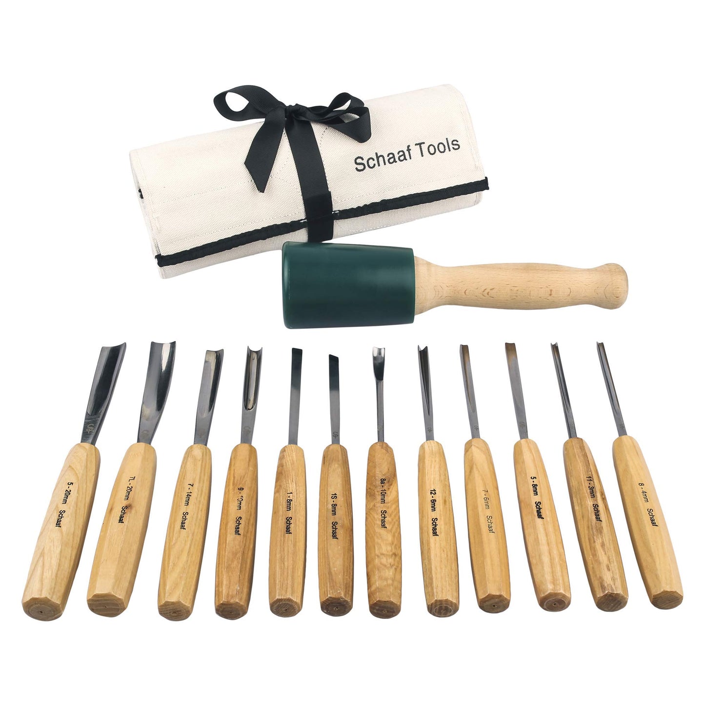 12pc Carving Set and 15oz Carving Mallet Starter Bundle