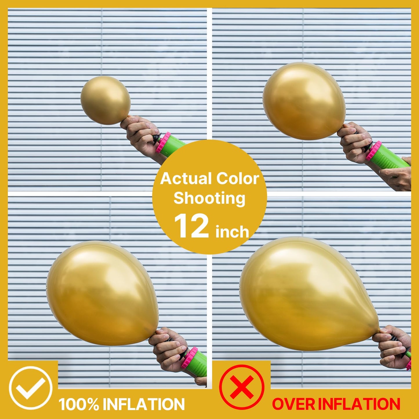 PartyWoo Gold Balloons 127pcs Different Sizes of 36 18 12 10 5 Inch Gold Balloon Arch Kit Garland for Graduation Birthday Wedding Anniversary Baby Shower Retirement Casino Party Decorations Gold-G101