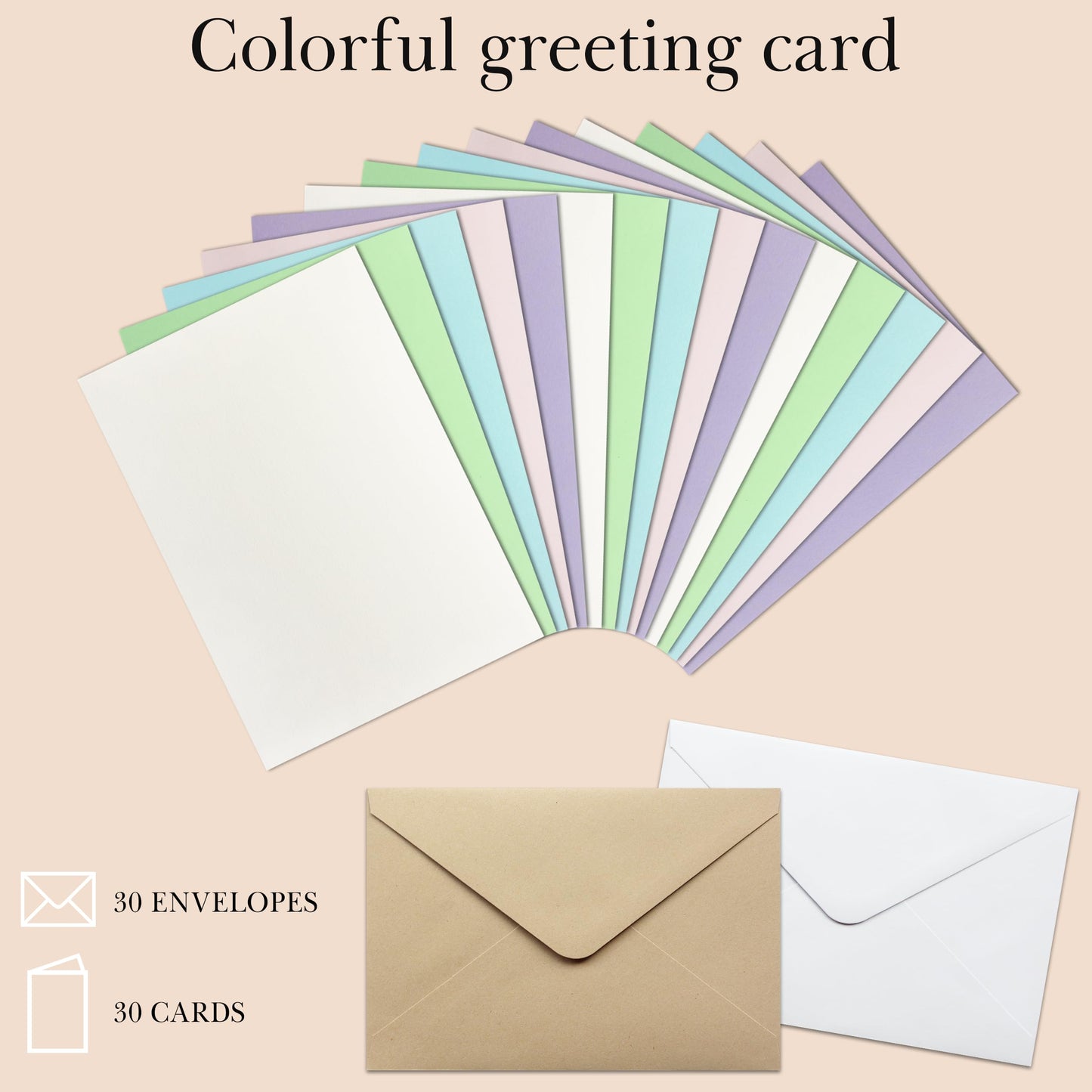J6&H6 Card Making Kits For Creative people - 30 Blank Greeting Cards And Envelopes with Supplies and Stamp Set-Giftable DIY Greeting Card Set-Perfect for Birthdays Festive Celebrations Christmas Thank You