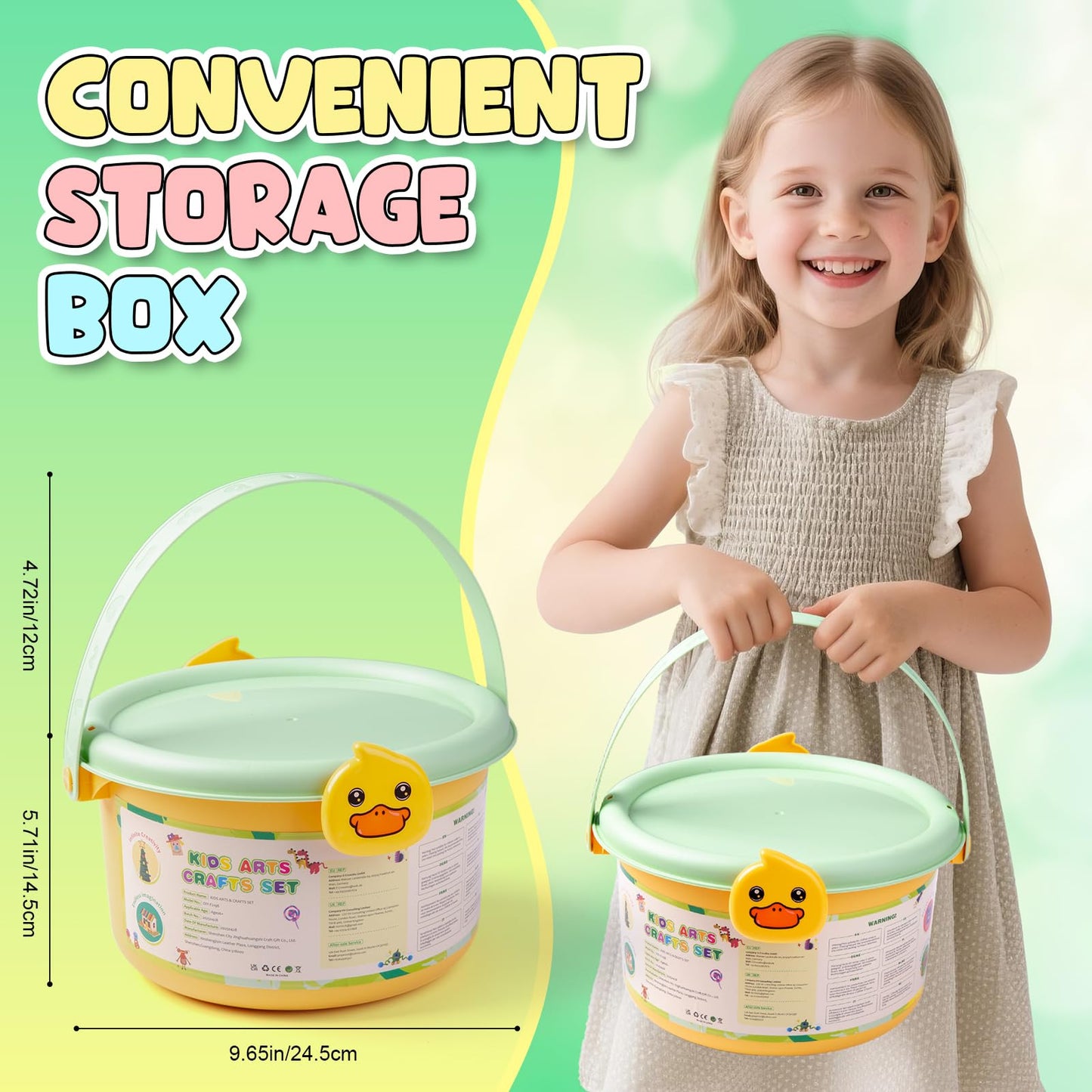 Sundaymot Kids Arts and Crafts Set 2000+ Piece DIY Craft Supplies Kit with Assorted Accessories for Boys & Girls Ages 6-12, School Classroom Projects, Gifts for Boys and Girls.