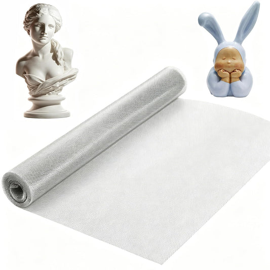 Aluminum Wire Mesh for Arts and Craft, Sculpting Wire Mesh Roll 15.7 Inch by 19.7 Foot Heavy Duty Aluminum Armature Mesh for Clay, Metal Art, Sculpture Projects & DIY Crafts