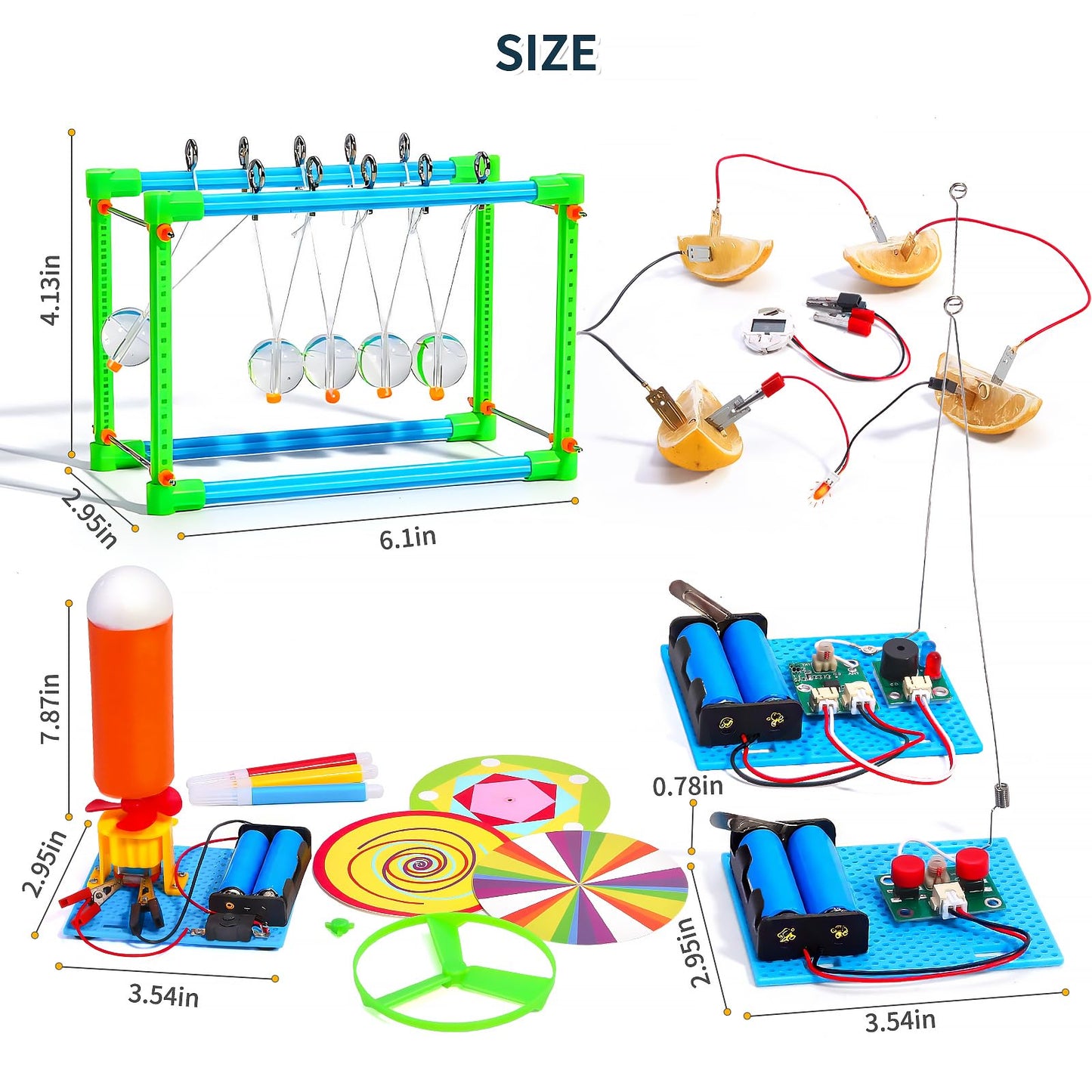 4 Set STEM Science Kits for Kids Age 8-12, 7-in-1 Science Experiments Crafts Projects Electric Motor Building Kit 8-10 9-12, STEM Toys for 8 9 10 11 13 Year Old Boys Girls Classroom Activity Gift