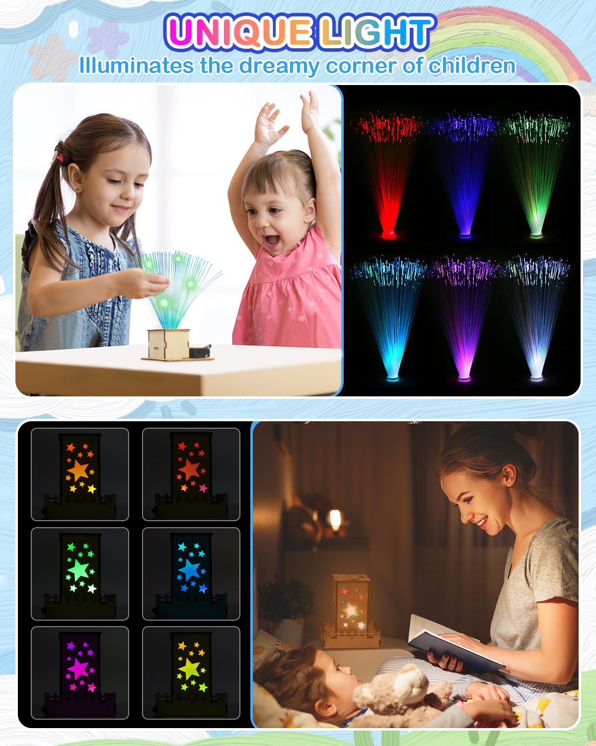Poraxy 4 in 1 STEM Kits for Kids Ages 5-7 8-10 8-12,3D Wooden Puzzles, Science Project Model Craft Building Engineering Kit,STEM Toys for Ages 8-13,Birthday Gifts for Girls 6 7 8 9 10 11 12 Year Old