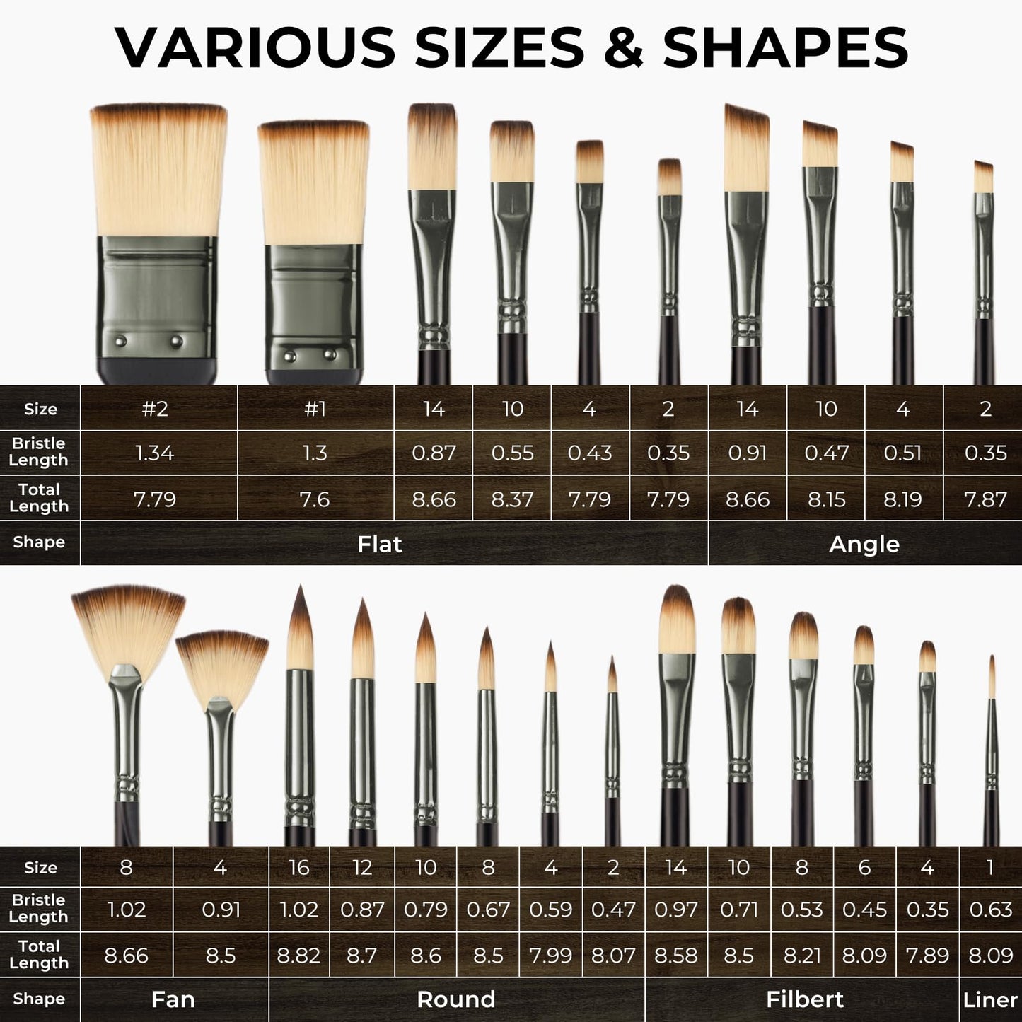 Nicpro 26pcs Paint Brush Set, Professional Paintbrushes with Palette Knife, Craft Paint Brushes for Acrylic Painting, Oil, Watercolor, Gouache & Canvas, Drawing & Art Supplies for Adults, Artists Gift