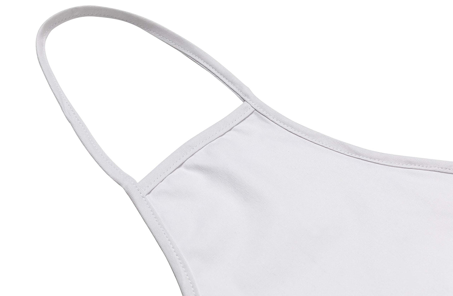 BUMBLE CRAFTS Kids Apron - Pack of 12 | Canvas - Natural Cotton | Bulk Toddler Craft Aprons for Ages 5 & Under | Small White (12.5” x 19”)