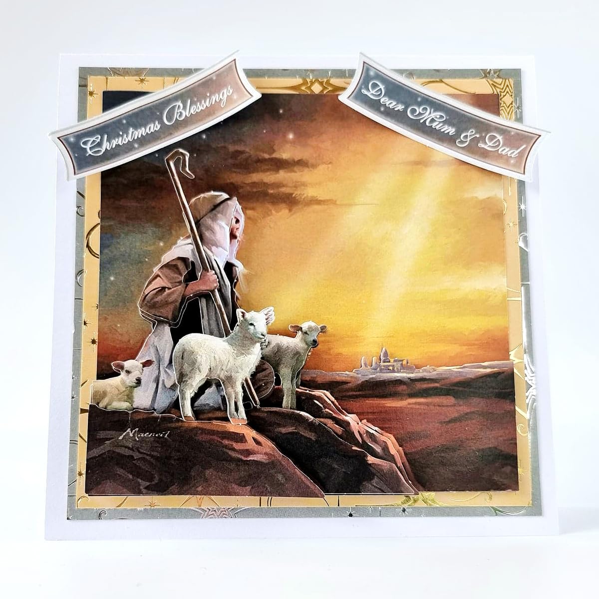 Katy Sue Nativity Die-Cut Decoupage Selection Pack. Contains 12 Pre-Cut Die Cut Decoupage Paper Sheets for Christmas Card Making Supplies. 3 Copies Each of 4 Different Nativity Designs