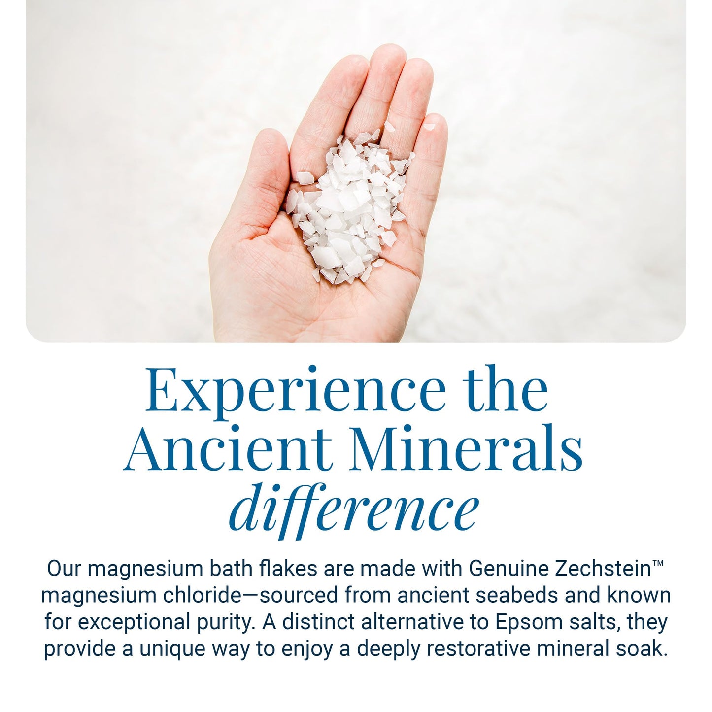 Ancient Minerals Magnesium Bath Flakes - Bathing Alternative to Epsom Salt - Soak in Natural Salts - High-Absorption Efficiency for Relaxation, Wellness & Muscle Relief (4 .4 lb)