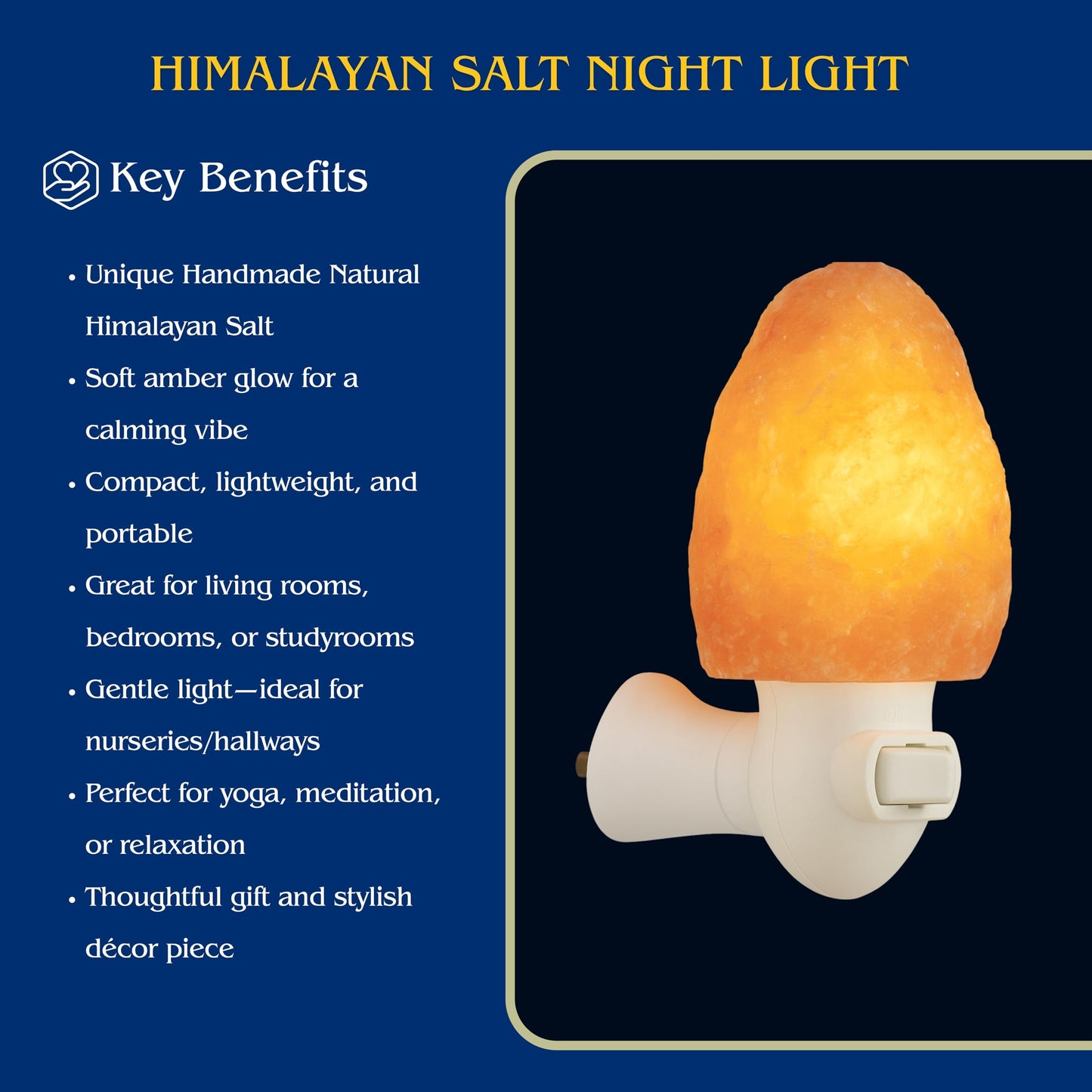 Spantik Pink Himalayan Salt Lamps - Hand Carved, Natural Night Lights for Bedrooms and Home Decor