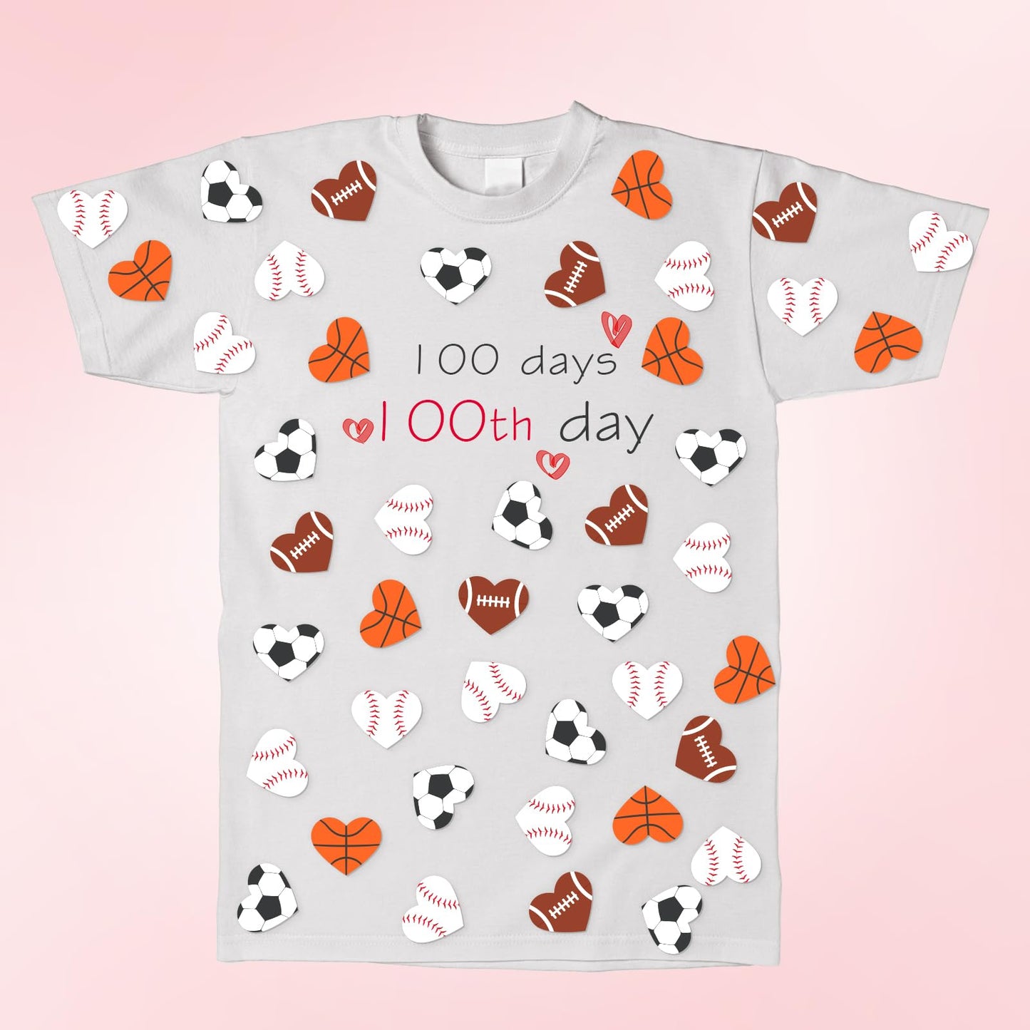Dripykiaa 800Pcs Valentines Heart Stickers for Kids Valentines Day Gifts for Kids, Valentines Cards with Sport Heart Shape Stickers for Boys Girls Teens, 100th Day of Shirt Project