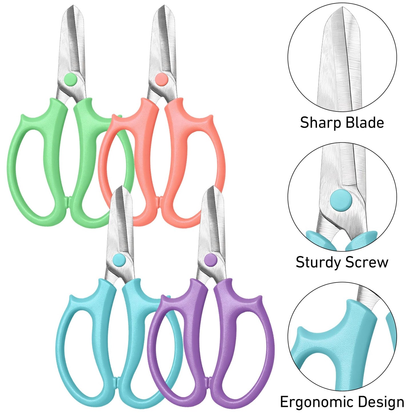 Huangfbfx 12Pcs Flower Scissors & Dark Green Floral Tape Set,Stainless Steel Floral Shears for Fresh Flower Stems,1/2" Wide 30Yard Adhesive Florist Tape for Bouquet Arranging Wedding Floral Crafts