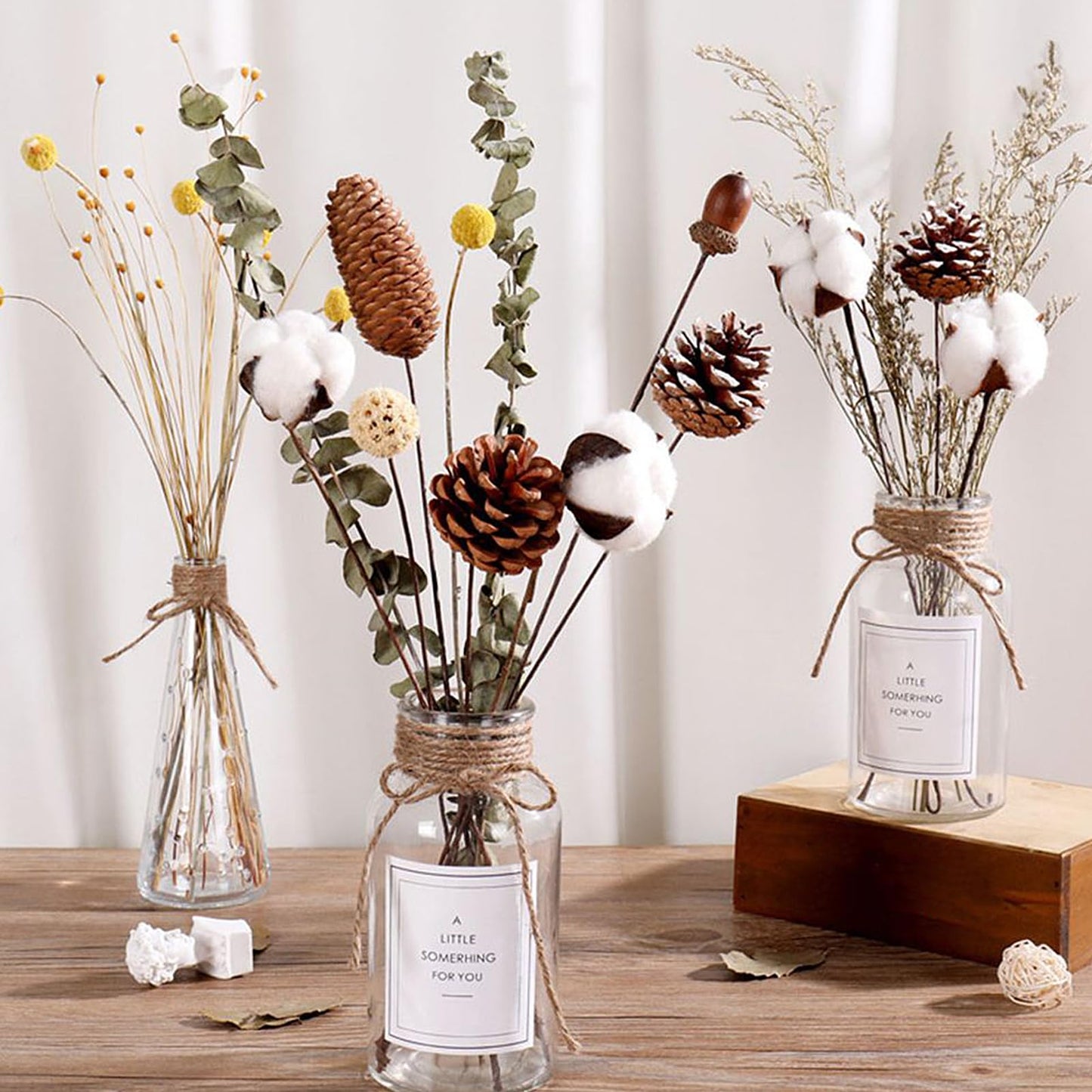 Worldity 120 Pcs Brown Floral Wire Stems, 2 Gauge Faux Flower Stems Brown with 2 Rolls Floral Tape, 15.75 in Floral Stems Wire for Paper Flower, Wreath Making, Artificial Flowers,Florist Supplies