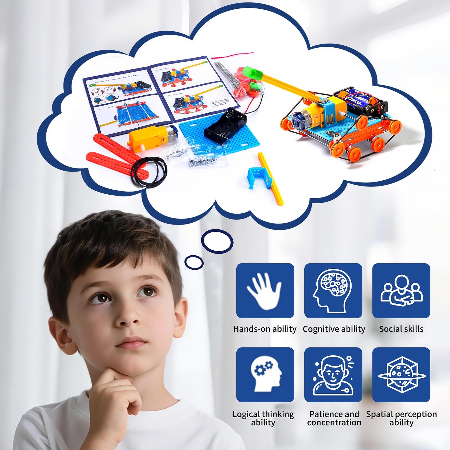 STEM Kits for Kids Crafts Ages 8-10, Solar Robot Kit STEM Building Toys for Ages 8-13, Engineering Science Experiments for Kids Age 8-12 Robotics, Arts and Crafts for Boys Girls Gifts 8 9 10 12-14
