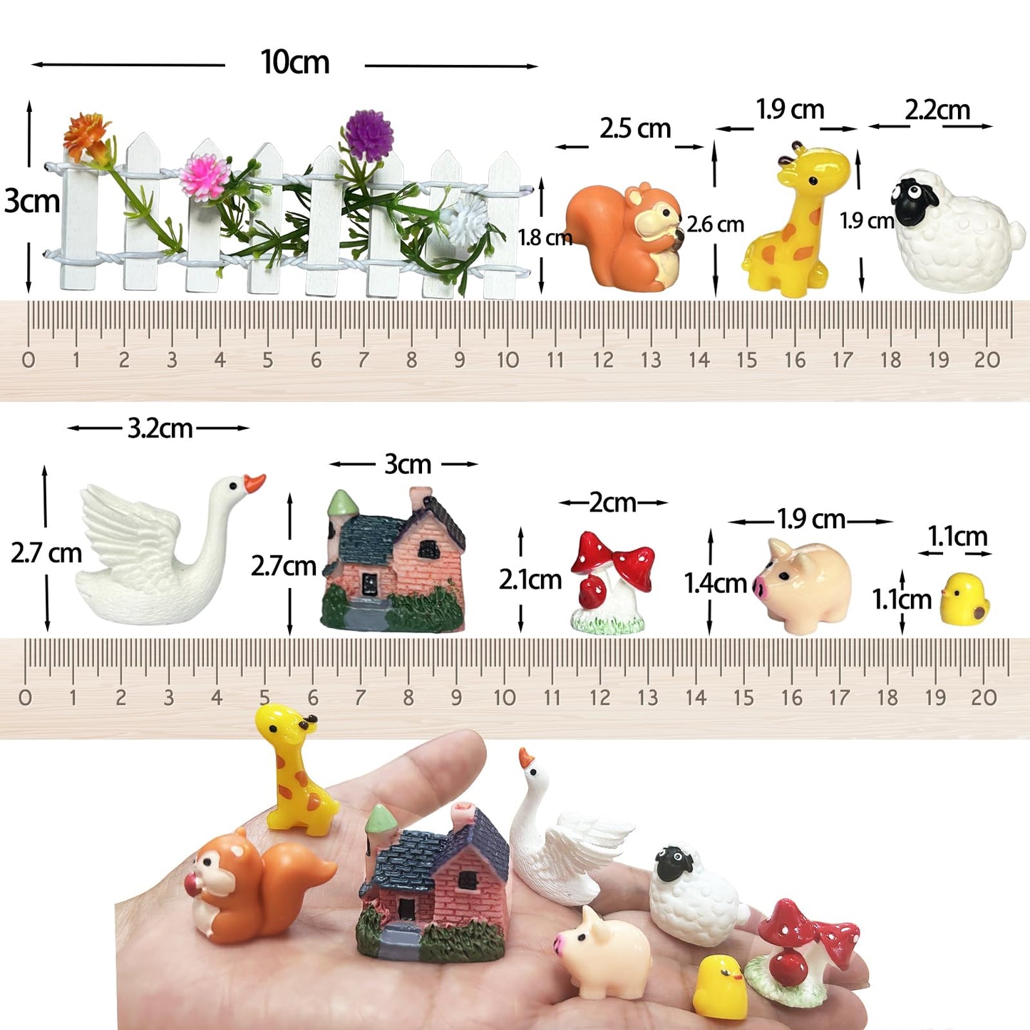 PE.WELLWOO Fairy Garden Accessories 103 PCS Fairy Garden Decor & Terrarium Decor Supplies for Potted Landscape Fairy Garden Kit for Room Decorations