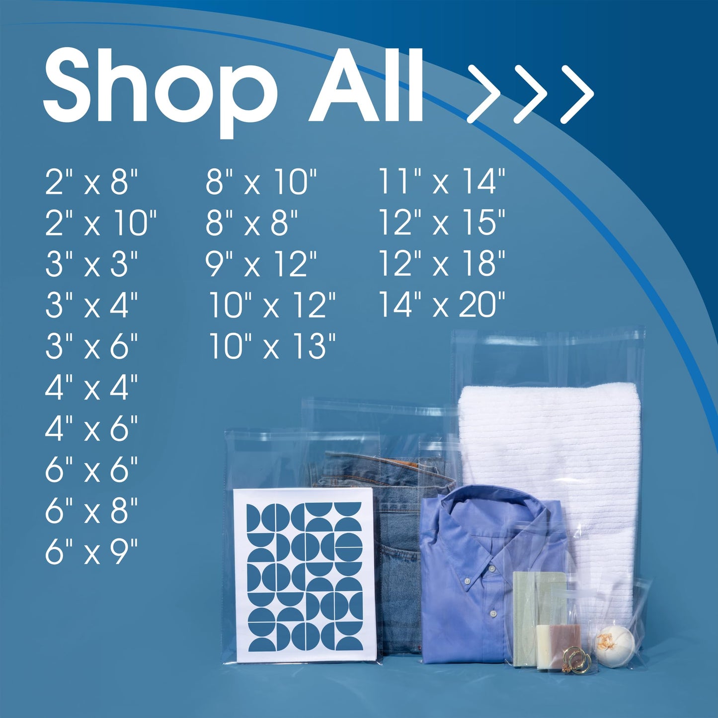 6" X 9" Self-Sealing Cellophane Bags (1000 Count) Clear Resealable Cello Bags for Cards, Photos, Cookies, Retail Packaging - Reinforced Sides - Spartan Industrial