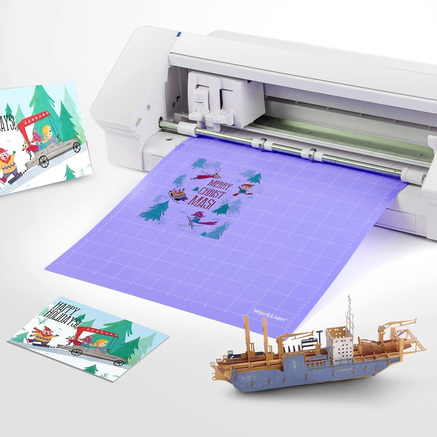 Cutting mat 12x12 Compatible With Silhouette Cameo 4/5/3/2/1(6 mats-4 Standard Adhesive,1Light Adhesive, 1Strong Adhesive) Adhesive Cutting Mat for Crafts, Quilting, Sewing, Scrapbooking and All Arts