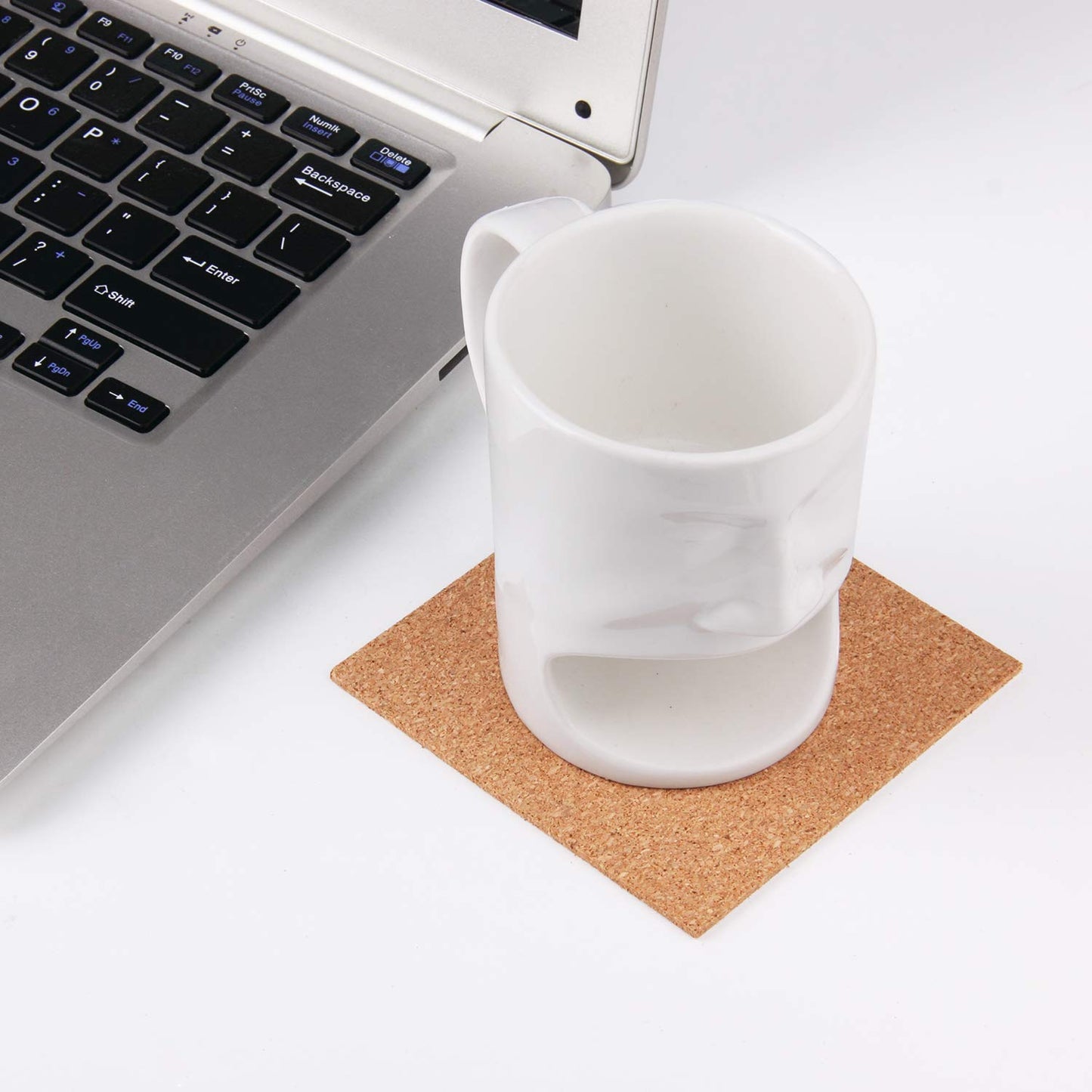 Arroyner 110 Pack Self Adhesive Cork Squares and Round DIY Adhesive Cork Board for Coasters and DIY Crafts