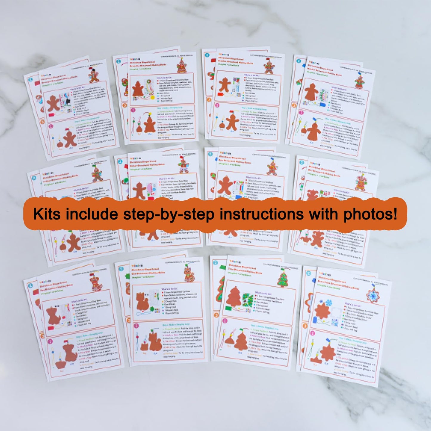 Winlyn 24 Sets 12 Designs Christmas Craft Kits Winter Crafts DIY Gingerbread Man Xmas Tree Ornaments Decorations Festive Foam Stickers Arts and Crafts Kids Holiday Classroom Activities Party Favors