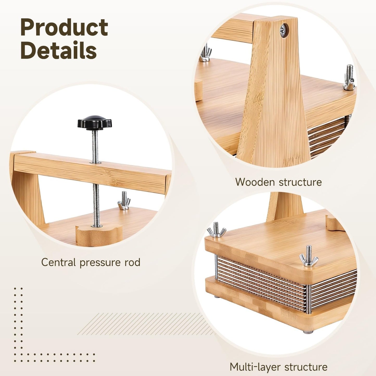 Toyosport Wooden Flower Press Kit, 11 x 7.1 in Large Floral Pressing Kit with Accessories, Multi-Layer Herbarium Press for DIY Art & Craft, Plant Specimen