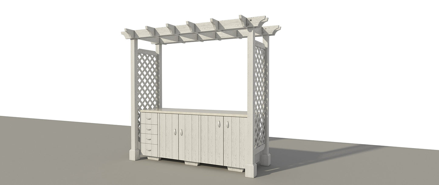Ultimate Outdoor Kitchen with Pergola Plans DIY