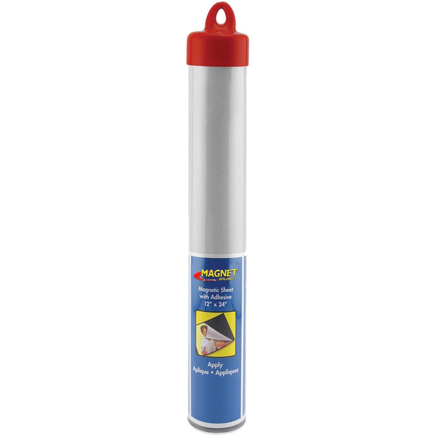 Master Magnetics Flexible Magnet Sheet with Adhesive - 12" Wide, 24" Long, 08504