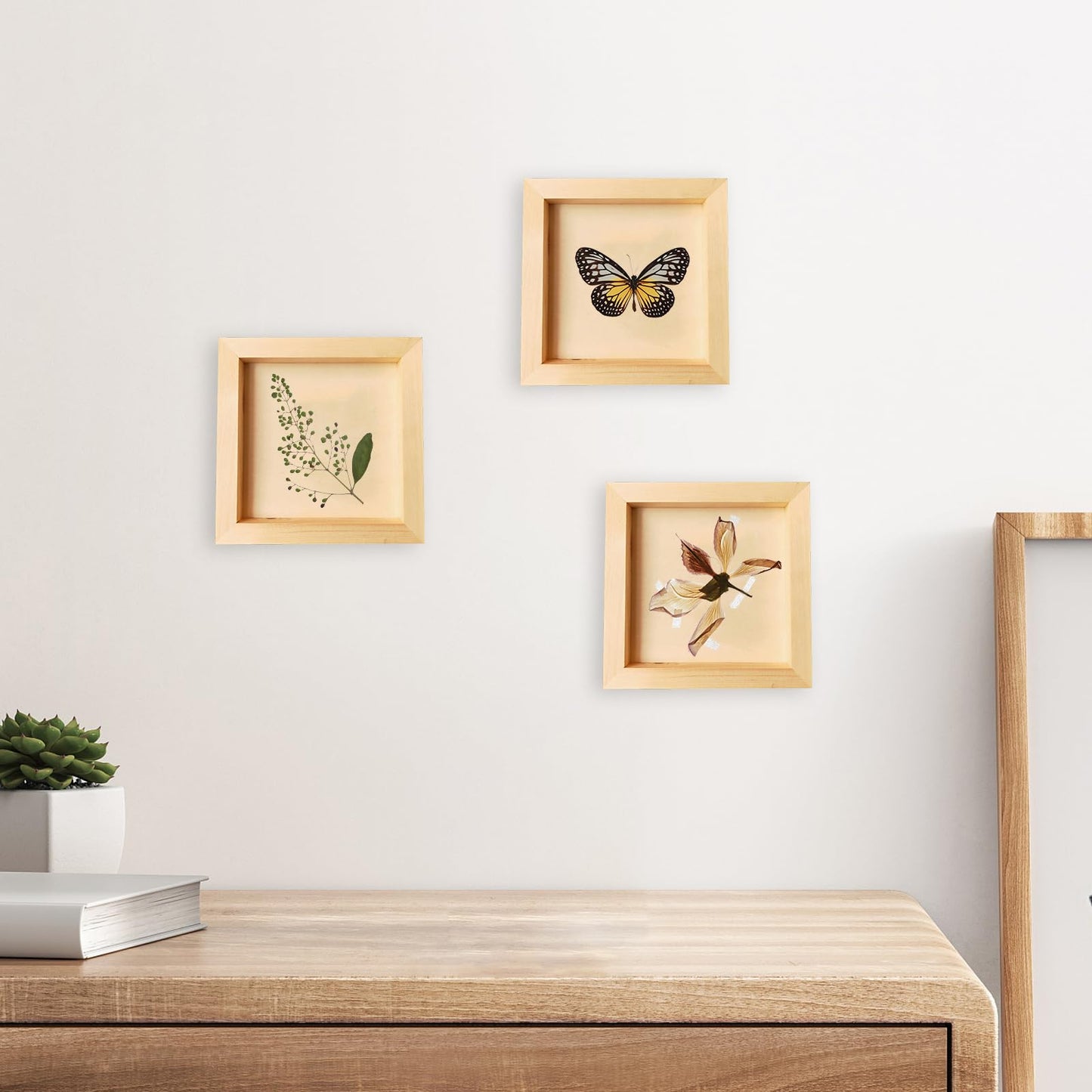 Voittozege 16 Pack Unfinished Wooden Canvas Board 4 x 4 Inch Square Wood Panels, Blank Canvas Cradled Painting Panel Boards for Painting Pouring Drawing Burning and DIY Craft Projects