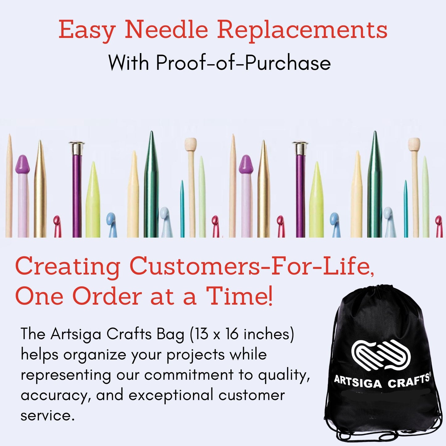 KnitPro Oasis Chunky Set Crochet Hooks 2 inch Size 5.5, 6.0, 6.5, 7.0, 8.0, 9.0, 10.0 mm Interchangeable, Stitch Markers, Measuring Tape & More, Fabric Case with Project Bag
