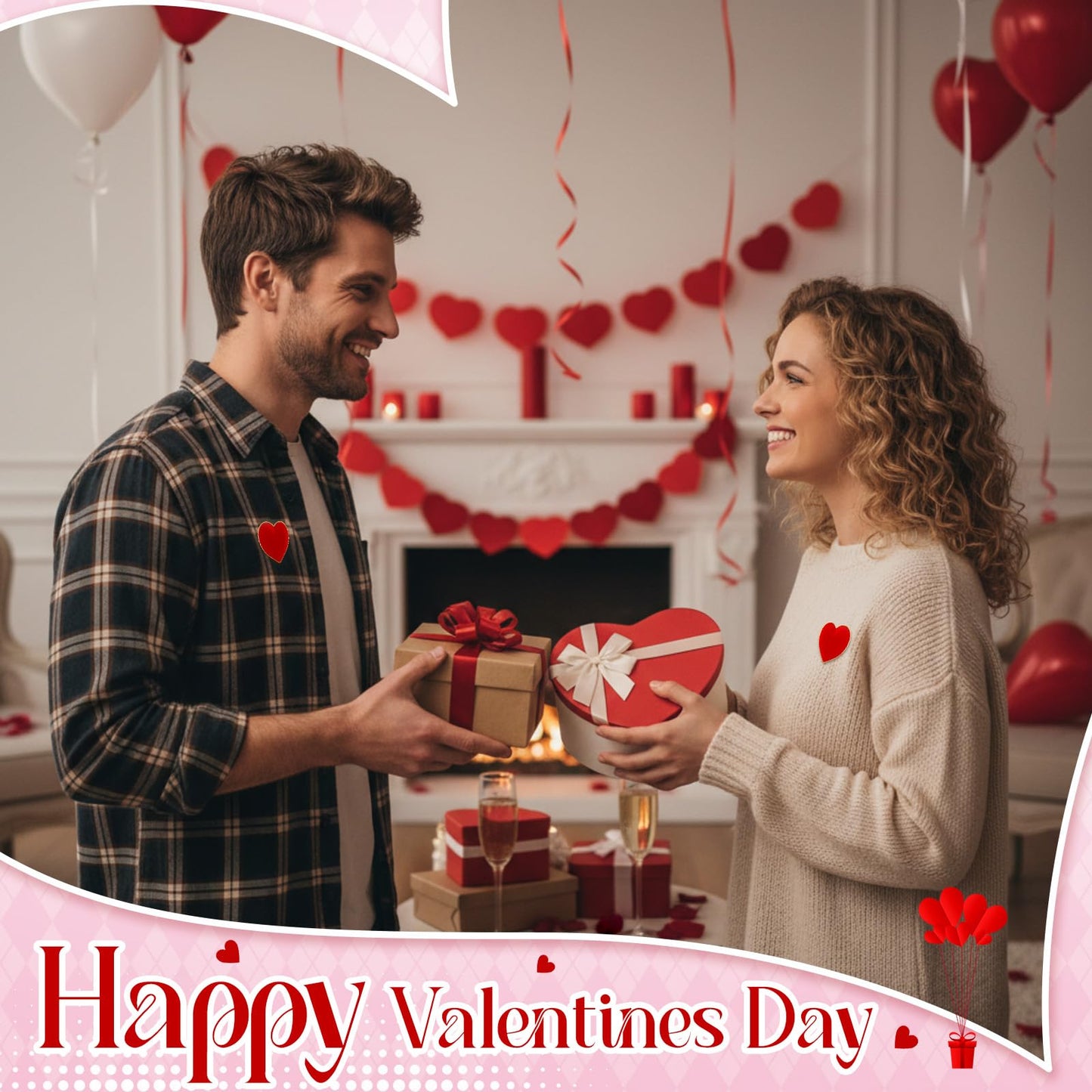 Hinly 200 Pcs Valentines Day Gifts Heart Pins Bulk Red Love Lapel Pin Metal Heart Health Brooch Badge Collar Pins for Valentines Party Favors Wedding Anniversary Men Women Clothes Bags Hats