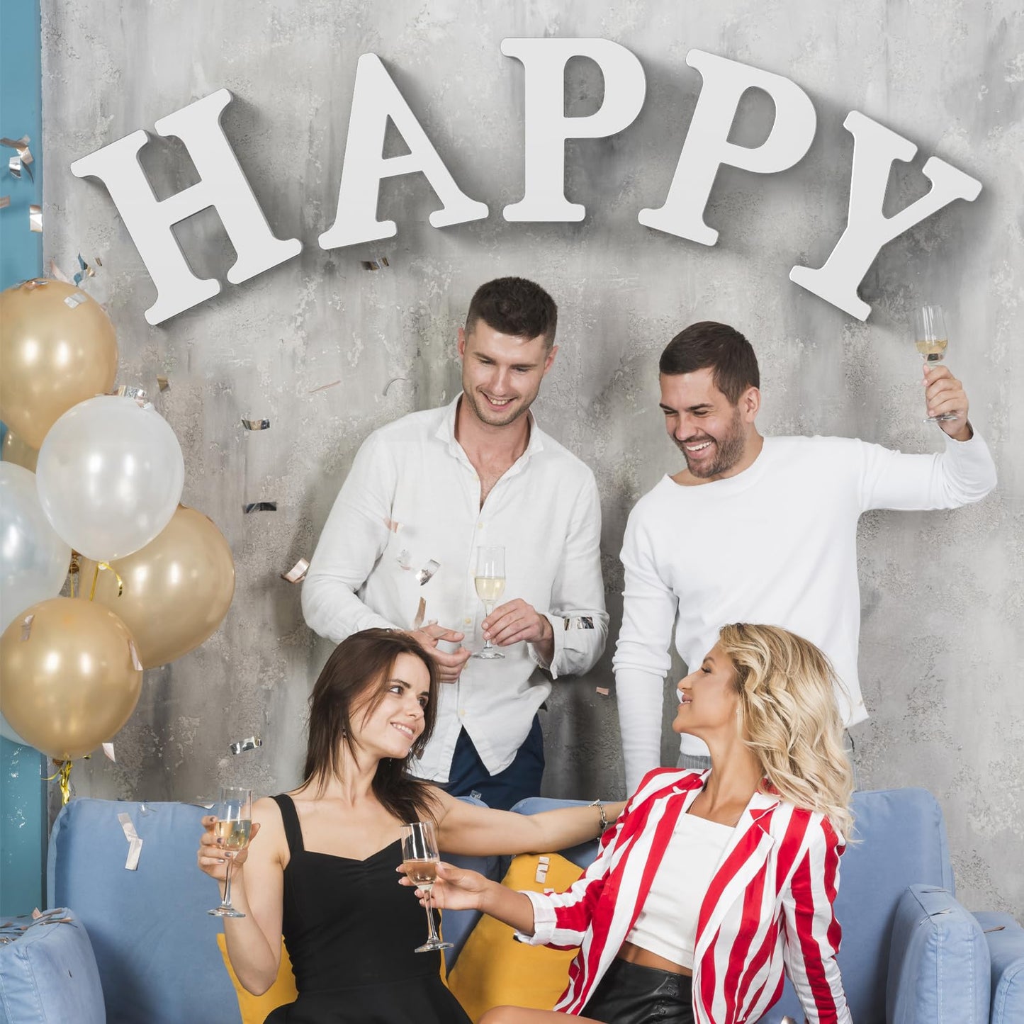 Zaruatu 12 Inch White Wood Letters Unfinished Wood Letters for Wall Decor Decorative Standing Letters White Block Letters for wall Decoration for Craft Home Party Projects (I)