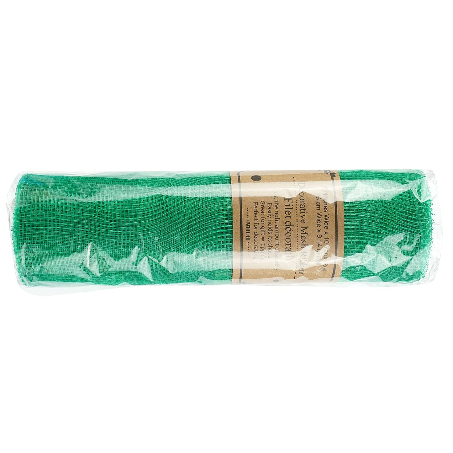 MEEDEE Emerald Green Deco Mesh 10 Inch Rolls Mesh Christmas Ribbon Green Mesh Ribbon for Christmas Tree, Garland, Staircase, Mailbox, Centerpiece, Making Wreath, Decorating and Crafts (30 Feet)