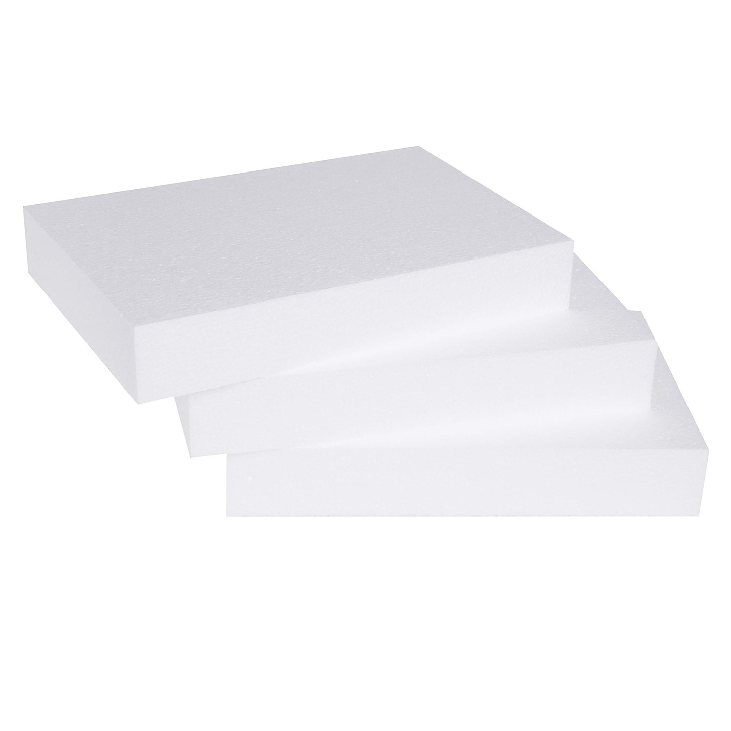 Silverlake 8x12x2 Craft Foam for Styrofoam Block Projects (3-Pack)