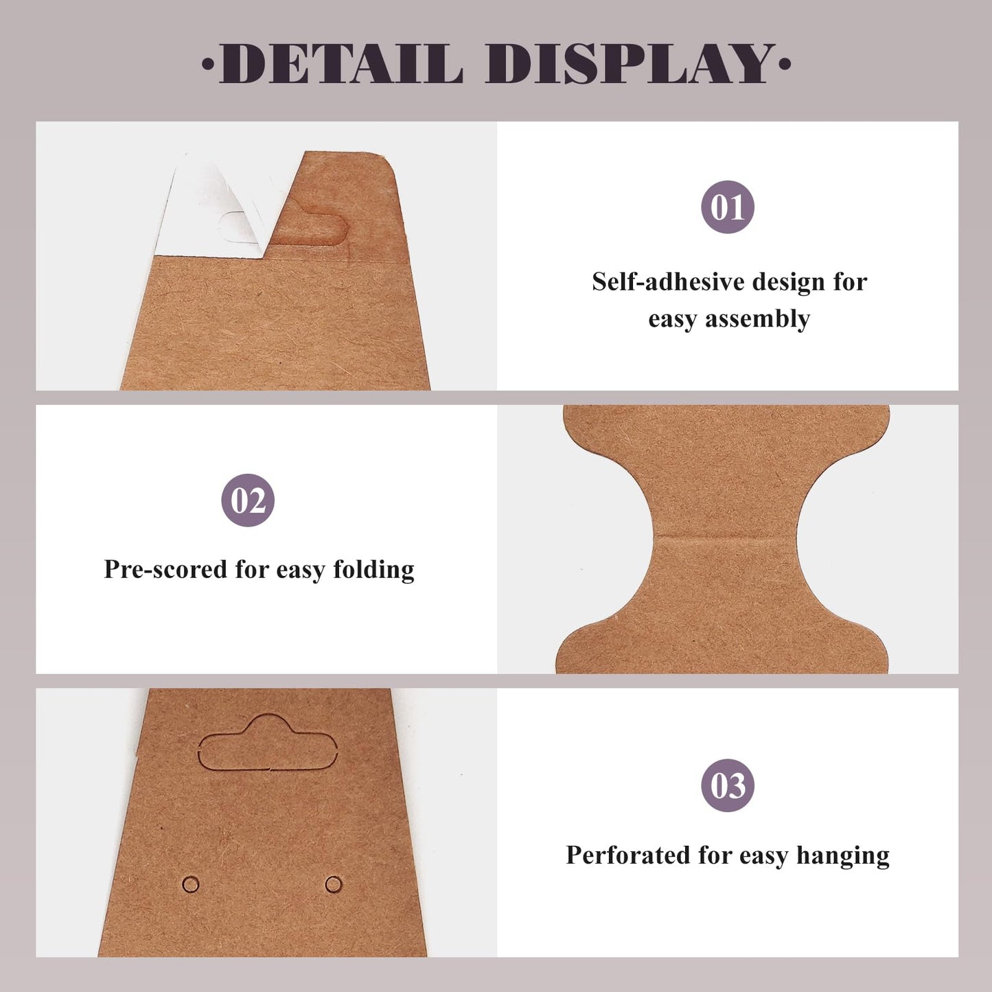 200pcs Jewelry Display Cards with Adhesive,1.7*4.7inch Necklace Display Kraft Cards with 200pcs Packaging Bags Jewelry Holder Cards Hanging for Earring Hair Band Keychain Scrunchies (Black)