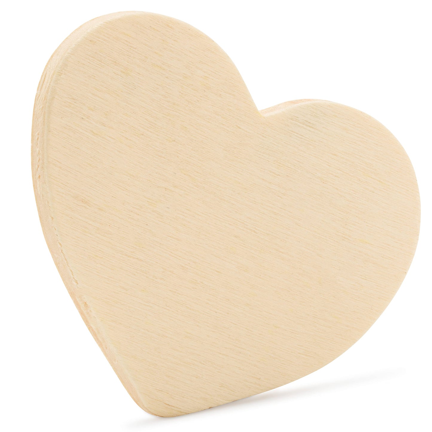 DIY Wooden Heart Cutouts for Crafts 7 inch, 1/8 inch Thick, Pack of 5 Unfinished Shapes for Valentines Day Party Décor, by Woodpeckers