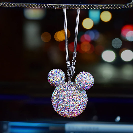 YaoKe Crystal Ball Car Hanging Ornament - Cute Men's and Women's Car Interior Decoration - Great Gifts for Friends or Family (Color)