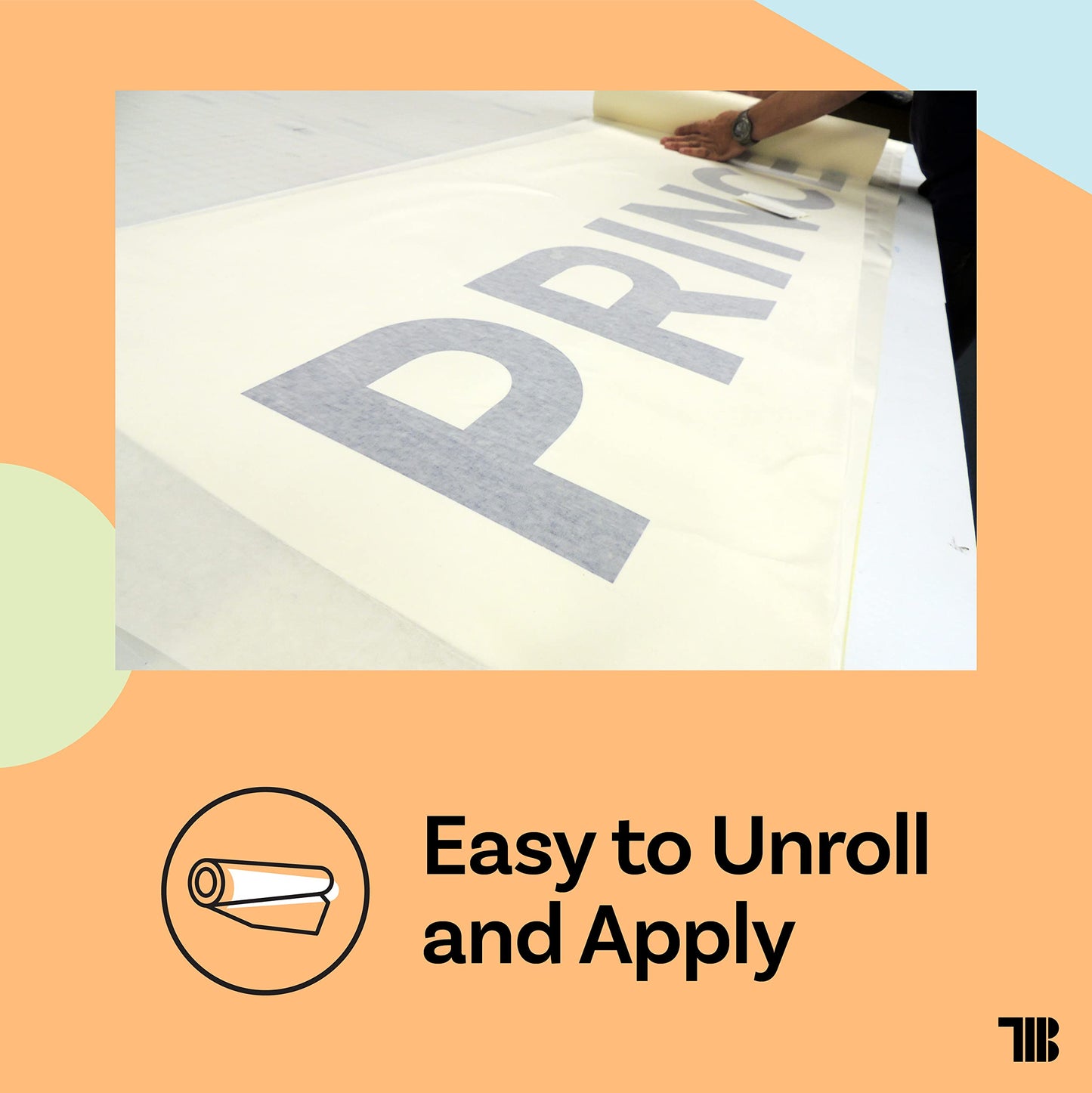 24 inch x 100 Yard Roll of Vinyl Transfer Tape Paper with Layflat Adhesive. Premium-Grade Application Tape for Vinyl Graphics and Sign Making. Made in the USA