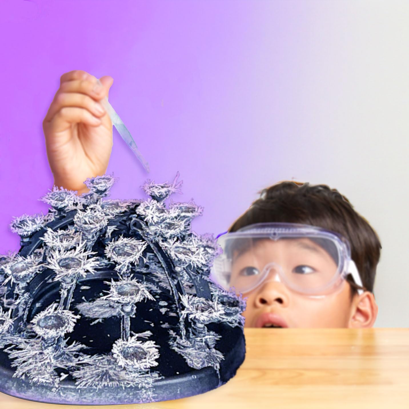 The Young Scientists Club 3D Crystal Galaxy, Grow Crystal Sculptures, Crystal Growing Kit for Kids Science Experiments Gifts for Boys & Girls, STEM Kits for Kids, STEM Toys, 8 Year Old Boy Gift