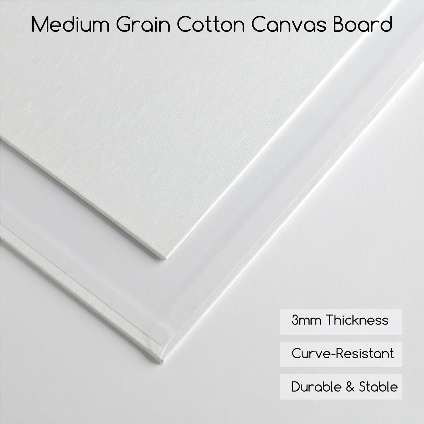 MEEDEN 24-Pack 100% Cotton Canvas Boards for Painting - 8x10'' Blank Canvas Panels for Oil & Acrylic Painting, Ready to Paint Art Supplies for Professional Artists, Students