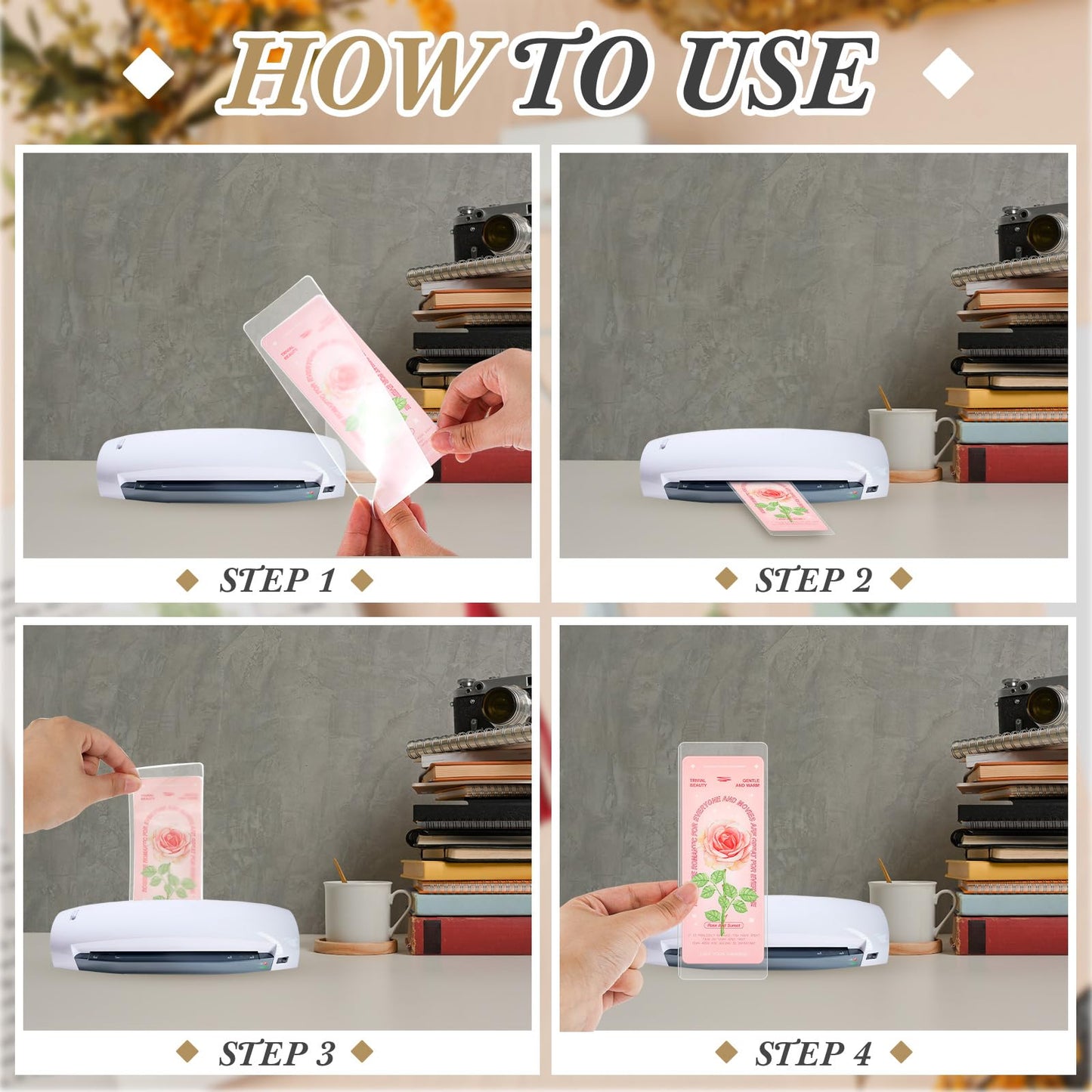Fuyoooo 301 Pcs DIY Bookmark Making Kit 150 Bookmark Laminating Pouches 5 Mil Hot Laminator Sleeves with 150 Rainbow Tassels and Puncher Fit Most Pouch Laminating Machines(2.36 x 6.3 Inches)
