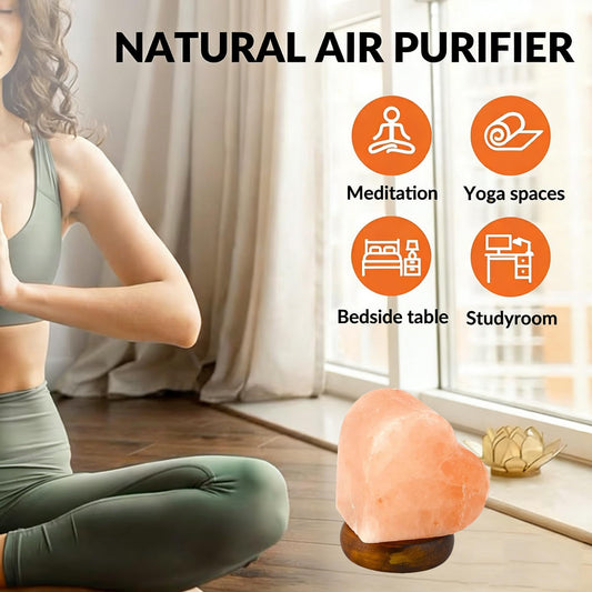 HOMY LED USB Himalayan Heart-Shaped Salt Lamp, Multi Color Changing in 7 Colors, Small About 4.1 Inches 1.5 lbs, No Installation Required Great Decor for Home Office Hotel,Great Decor, Best Gift