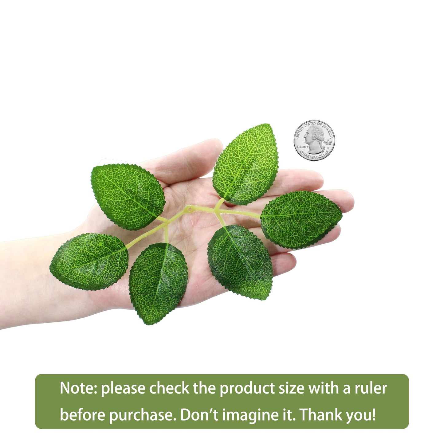 Vignor 100 Pcs Artificial Flowers Green Leaf Bulk Faux Greenery Silk Fake Rose Leaves Bouquet Garland Wreath Floral Arrangement Supplie DIY Craft (6 Medium-Leaf Green)