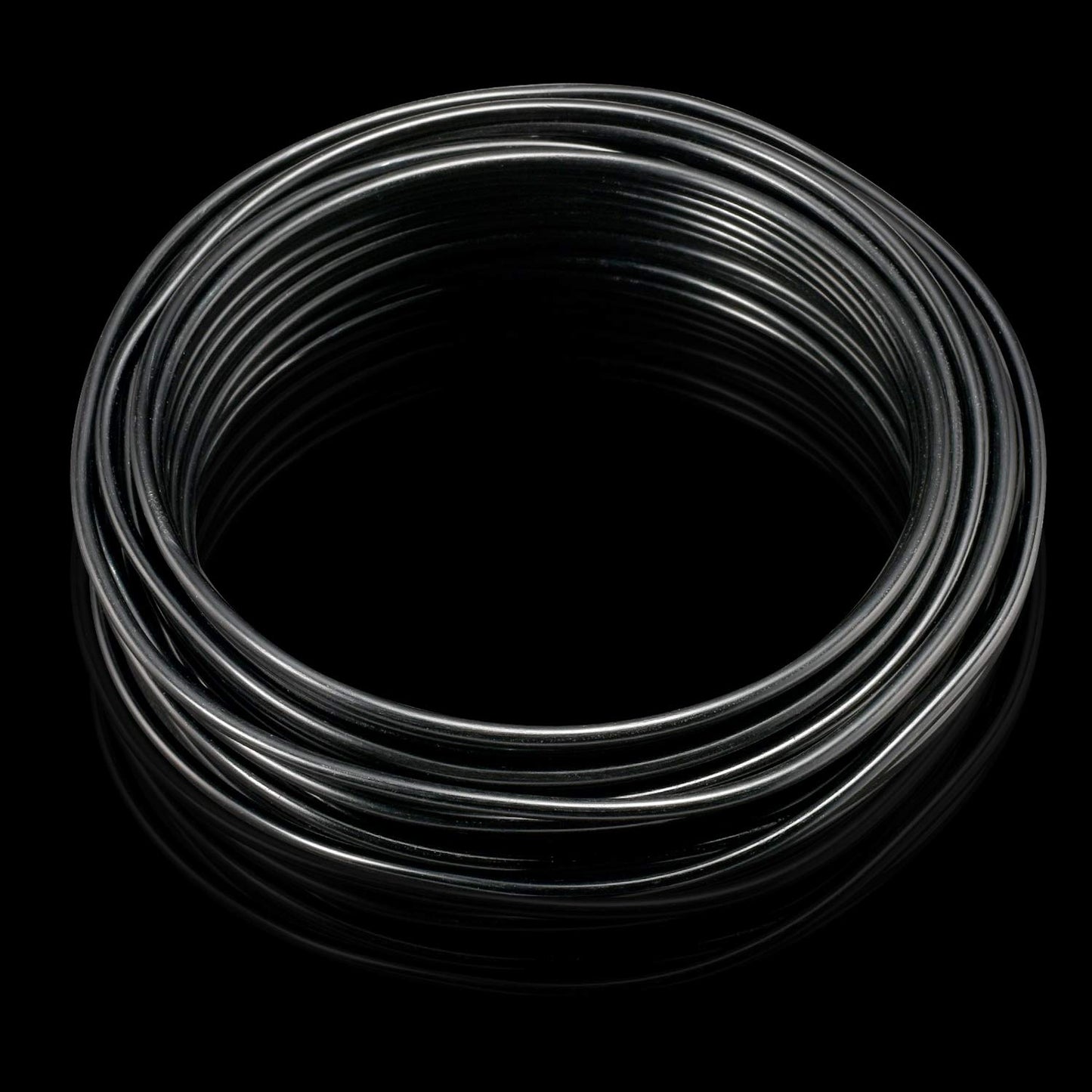 KSVZS Aluminum Wire Black 9 Gauge 3.0 mm 32.8 Ft(10 M) Anodized Bendable Metal Craft Wire for DIY Floral