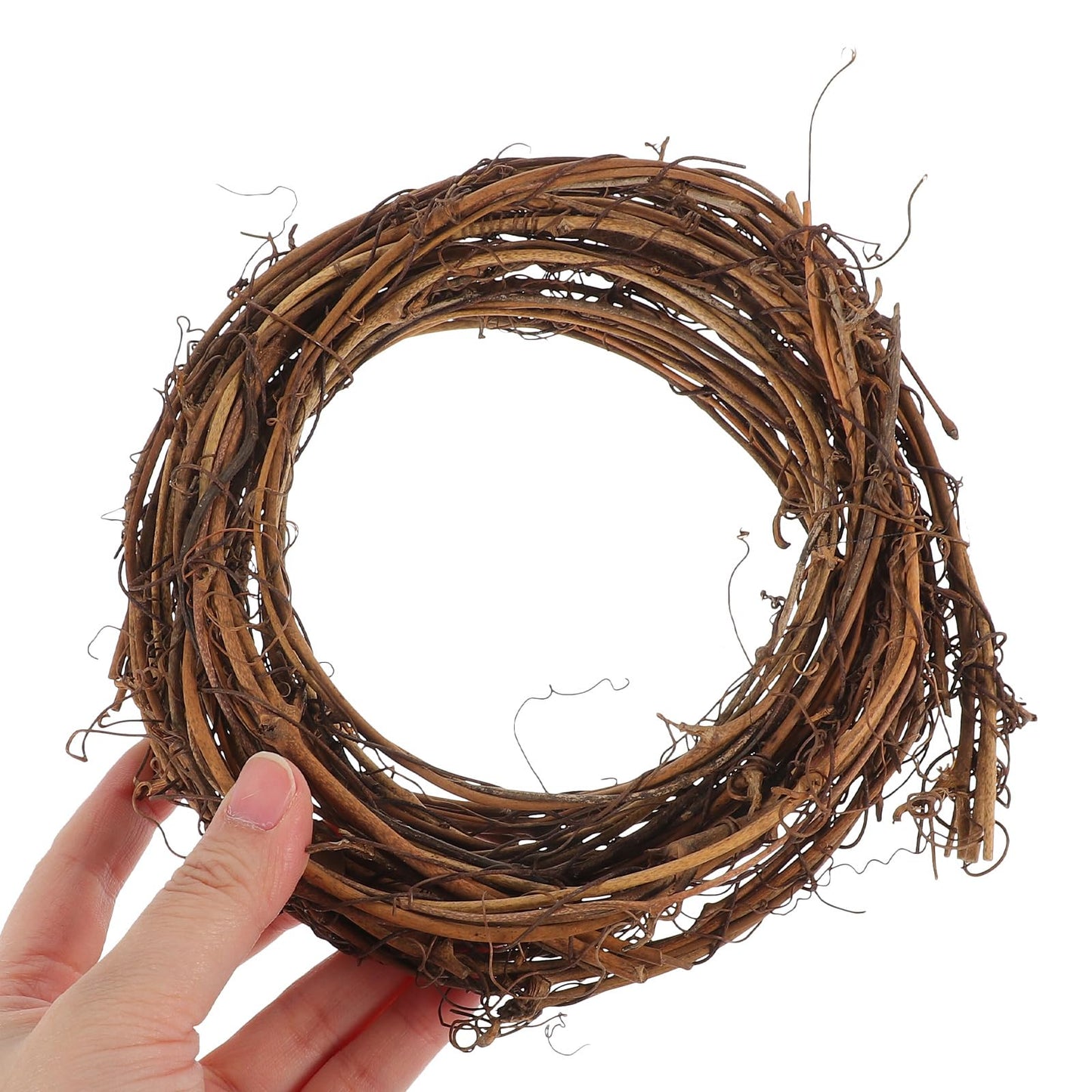 Garneck DIY Crafts Natural Vine, Twig Grapevine Wreath Garland for Christmas/Party/Halloween, Rattan Wreath Garland Decoration Grapevine Garland 180 Inch