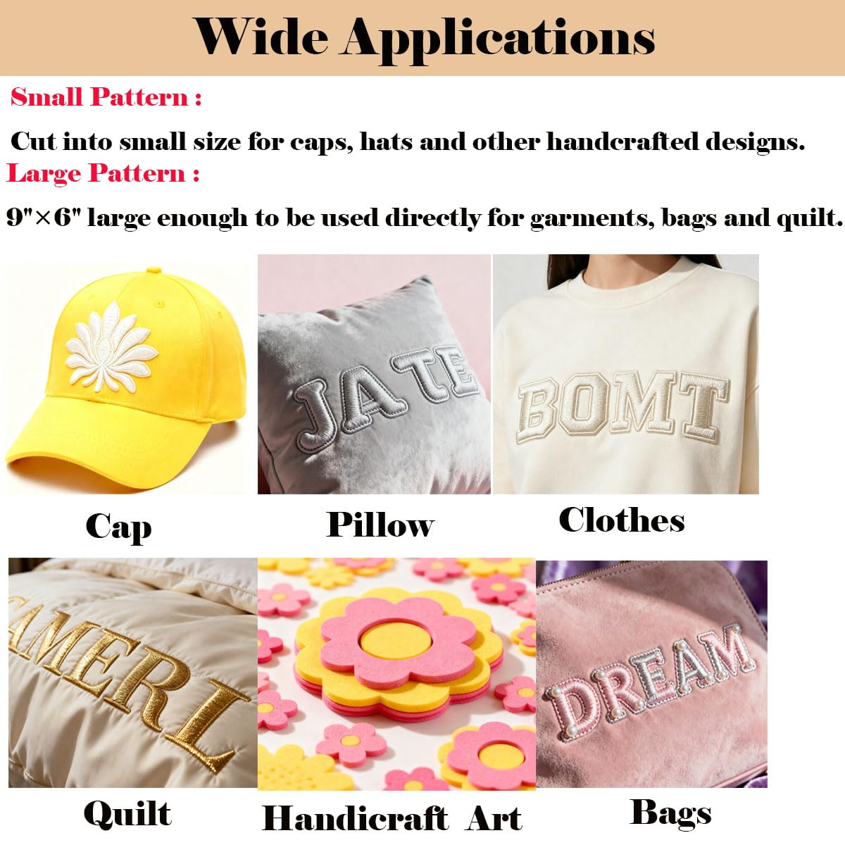 BLOSSIONA 24pcs 3mm Embroidery Foam Sheets for 3D Embroidery Arts and Crafts 9x6 Inch EVA Foam for Cosplay Costumes DIY Projects 3D Puff Foam Embroidery for Hats (Black&White)
