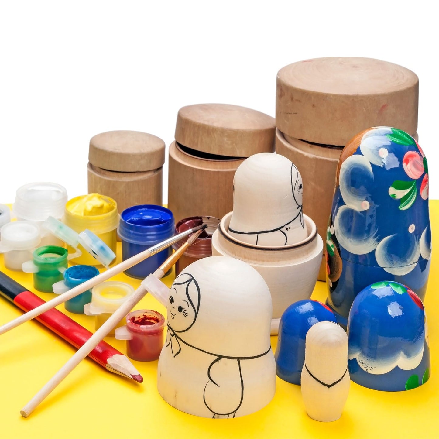 uxcell 50 Pack Wood Peg, 2 Inch Girl-Shape Wooden Peg People, Unfinished Wooden Peg People Bodies Figures for DIY Art Craft Painting