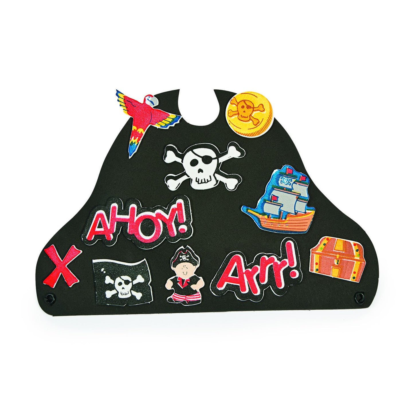 Fun Express Foam Pirate Hat Craft Kit for Kids - 12 Pack Pirate Accessories for Pirate Party Favors, Birthday Decorations & Costume Dress Up | DIY Pirate Hats Bulk Set for Themed Events & Classroom