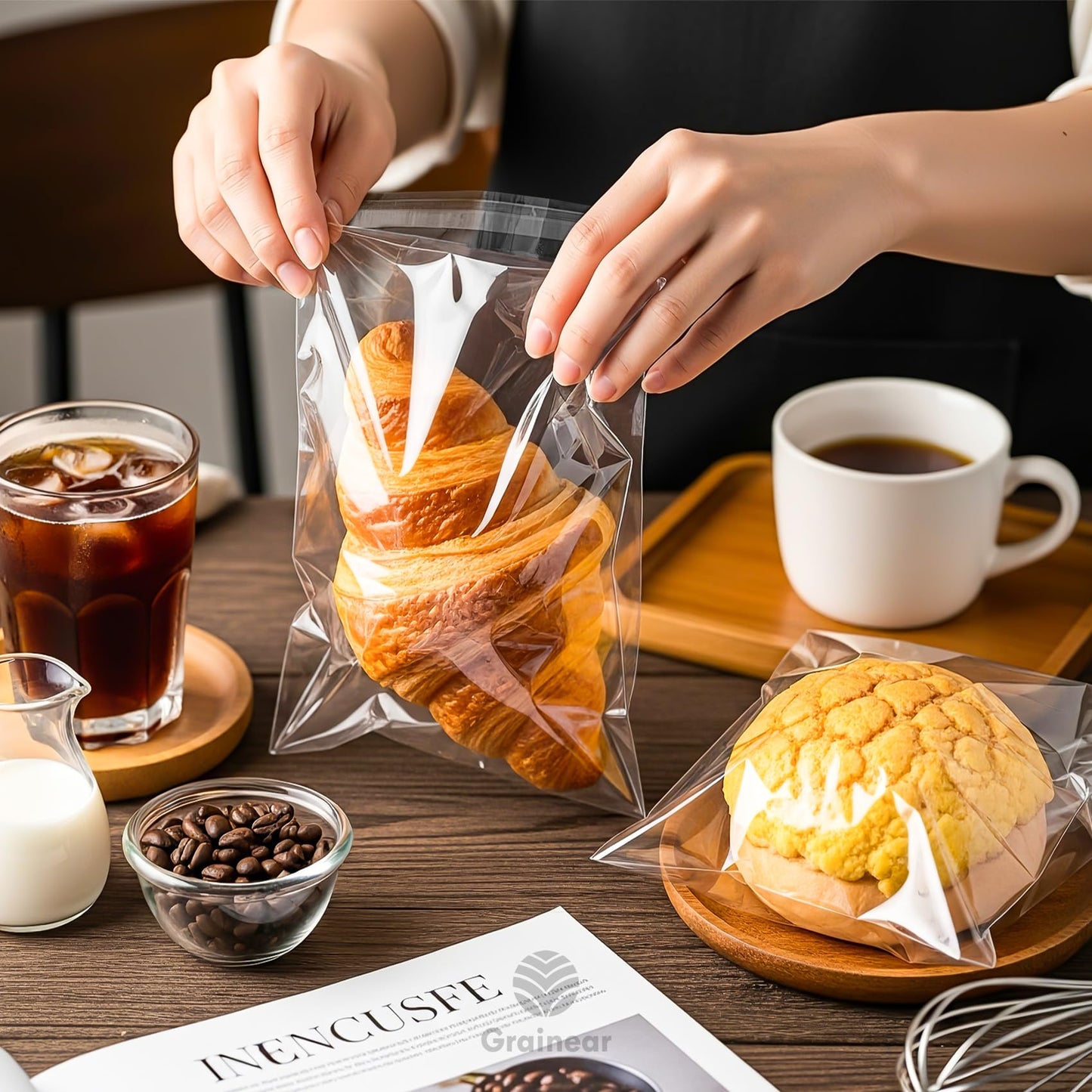 6x9" Self-Sealing Clear Cellophane Bags – 3.1 Mil Thick Resealable Cello Bags for Cookies, Candy, Snacks, Small Jewelry, Greeting Cards, Crafts & Party Favors (Pack of 200)