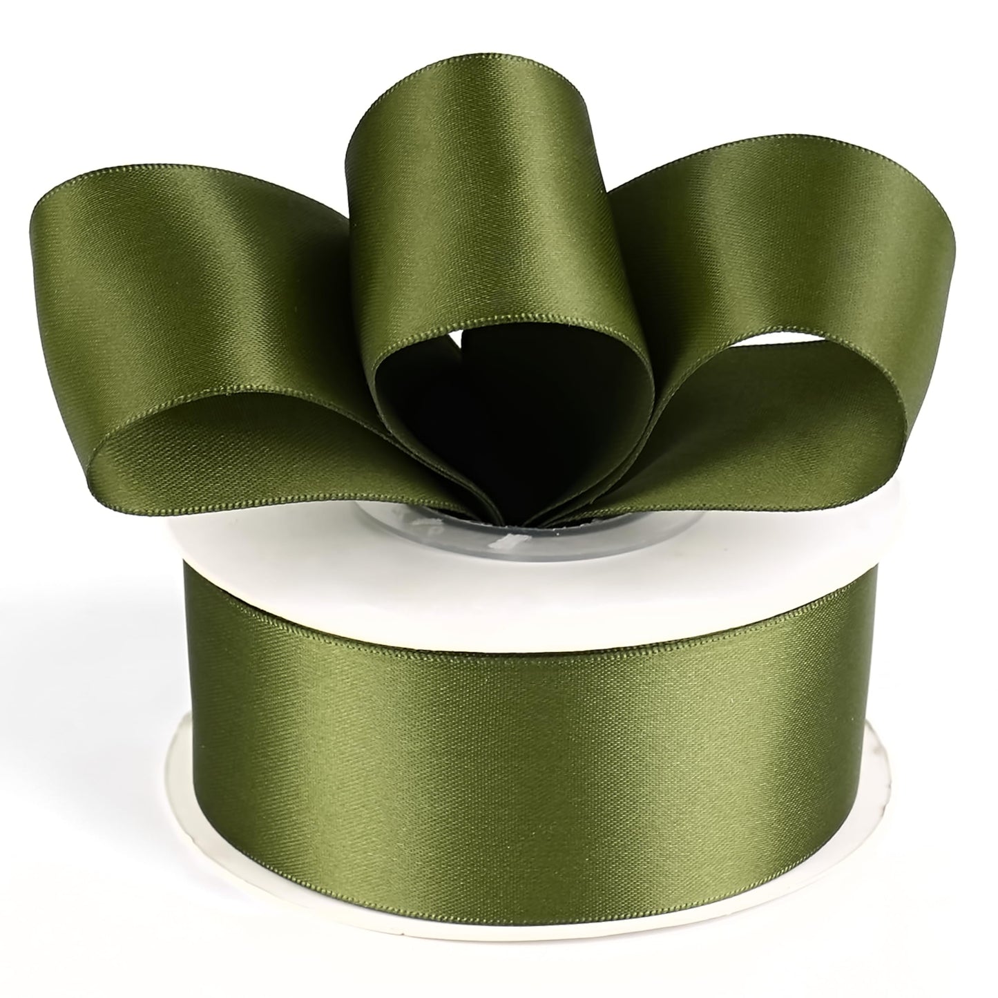 MAYREEL Moss Satin Ribbon 1.5 Inch Thick Double Faced Dark Green Ribbon for Crafts Gift Wrapping Wedding Decor Hair Bows Party Favor Flower Bouquets 25 Yards