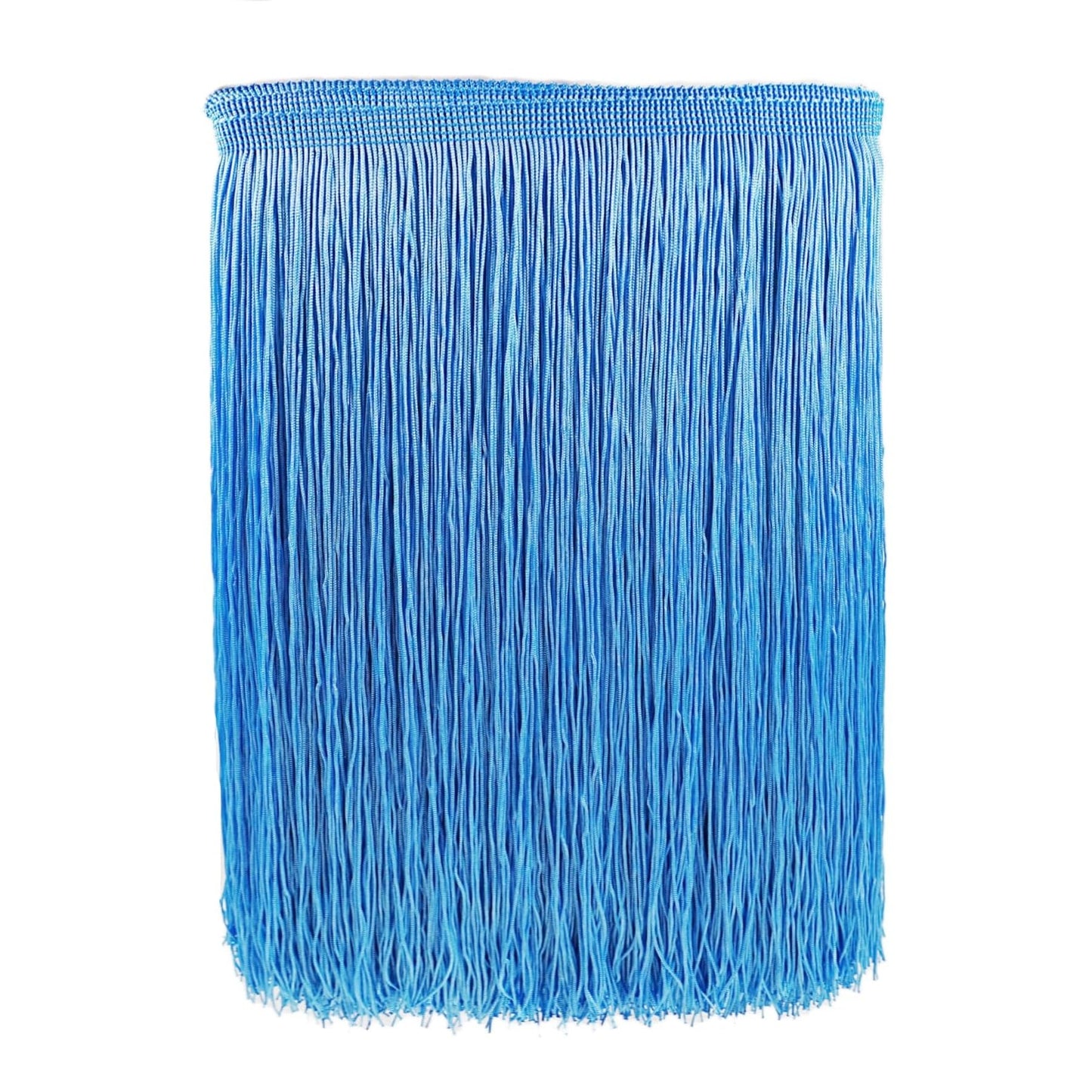 10 Yards 12'' Width Fringe Trim Tassel Sewing Trim Lace Polyerter Fibre Tassel for Clothes Accessories Latin Wedding Dress and DIY Lamp Shade Decoration (Light Blue)